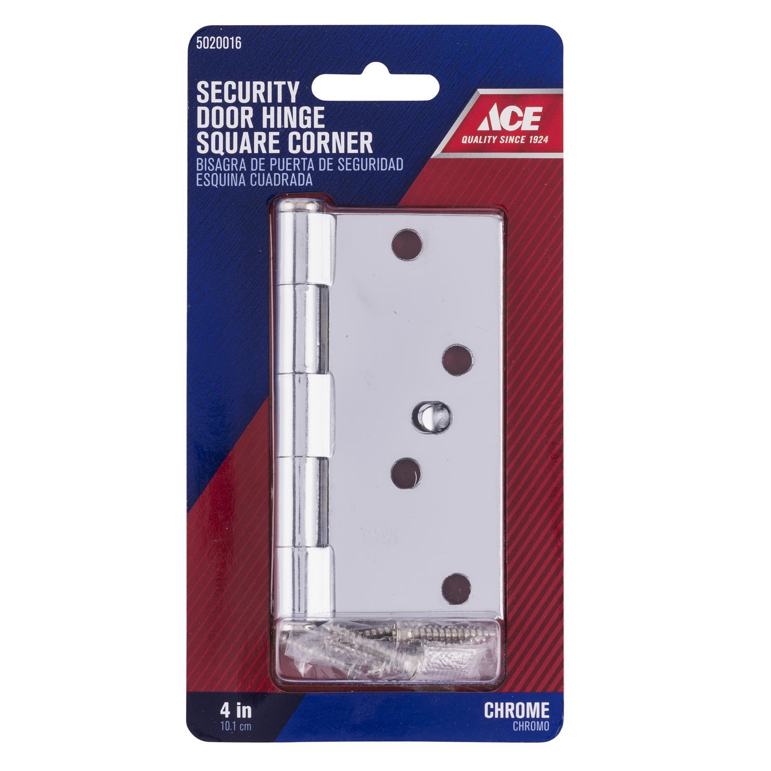 Ace 4 in. L Chrome Residential Door Hinge 1 pk