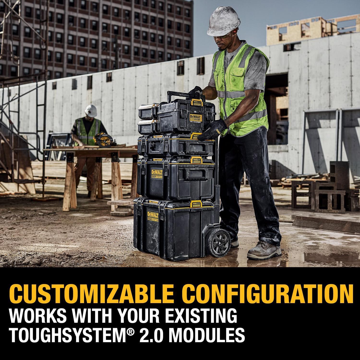 DeWalt 20V Tough System 2.0 DWST08050 Lithium-Ion Box Battery Charger Box 1 pc