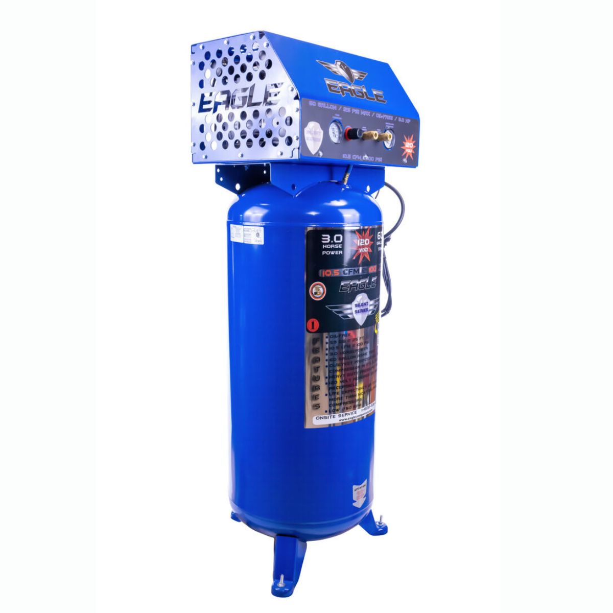 Eagle Compressor Silent Series Air Compressor 60 Gallon Electric Portable