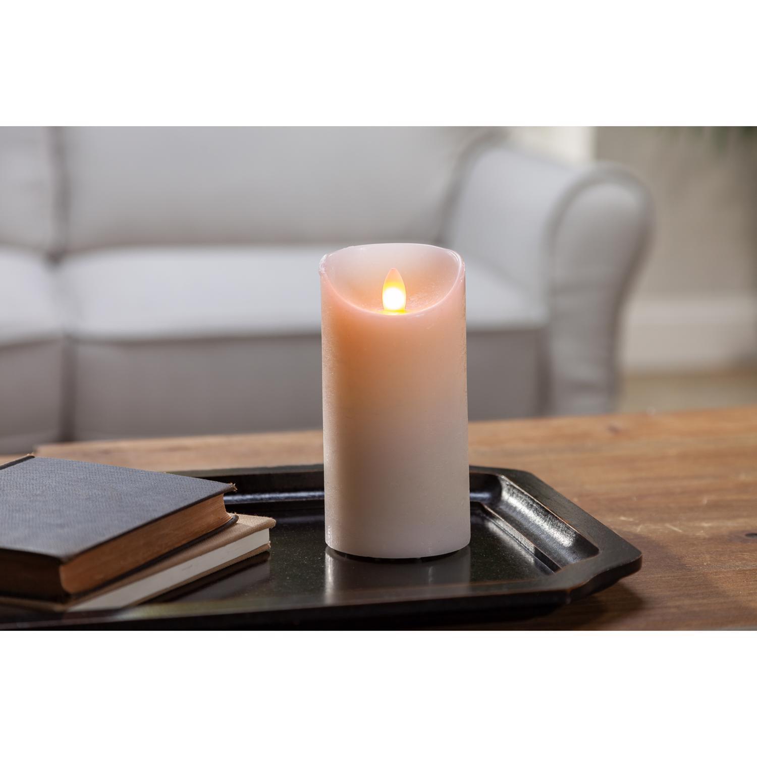 Gerson Bisque no scent Scent Flameless Pillar Candle
