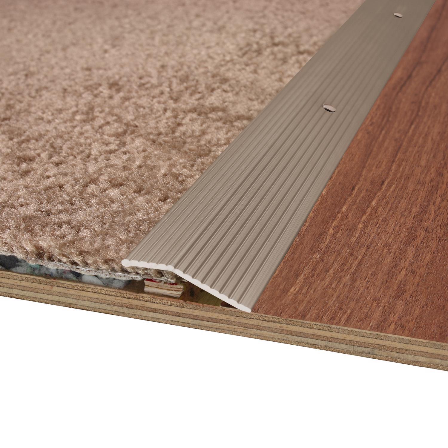M-D Building Products 0.3 in. H X 1.375 in. W X 72 in. L Pewter Pewter Aluminum Carpet Trim