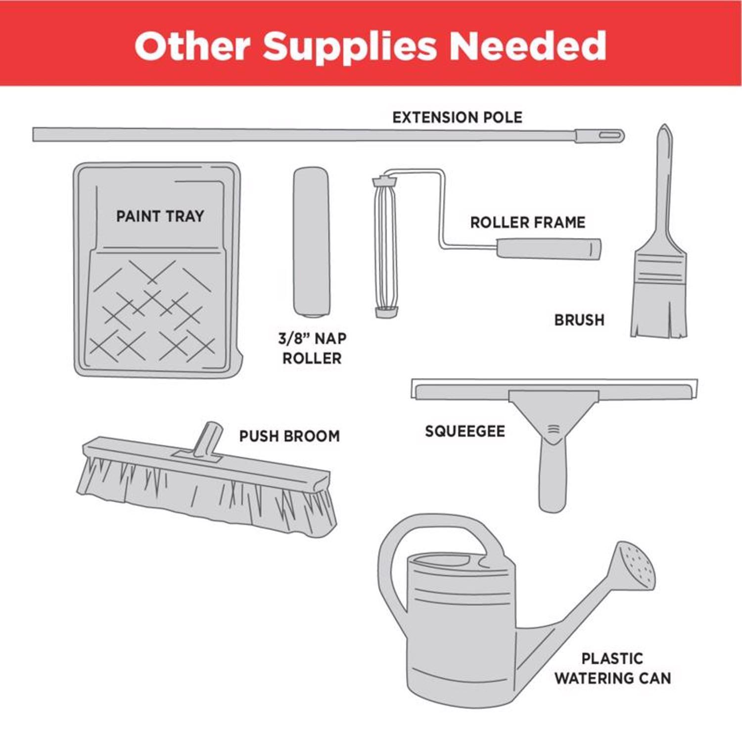 Rust-Oleum Epoxyshield Gloss Gray Water-Based Garage Floor Coating Kit 1 gal