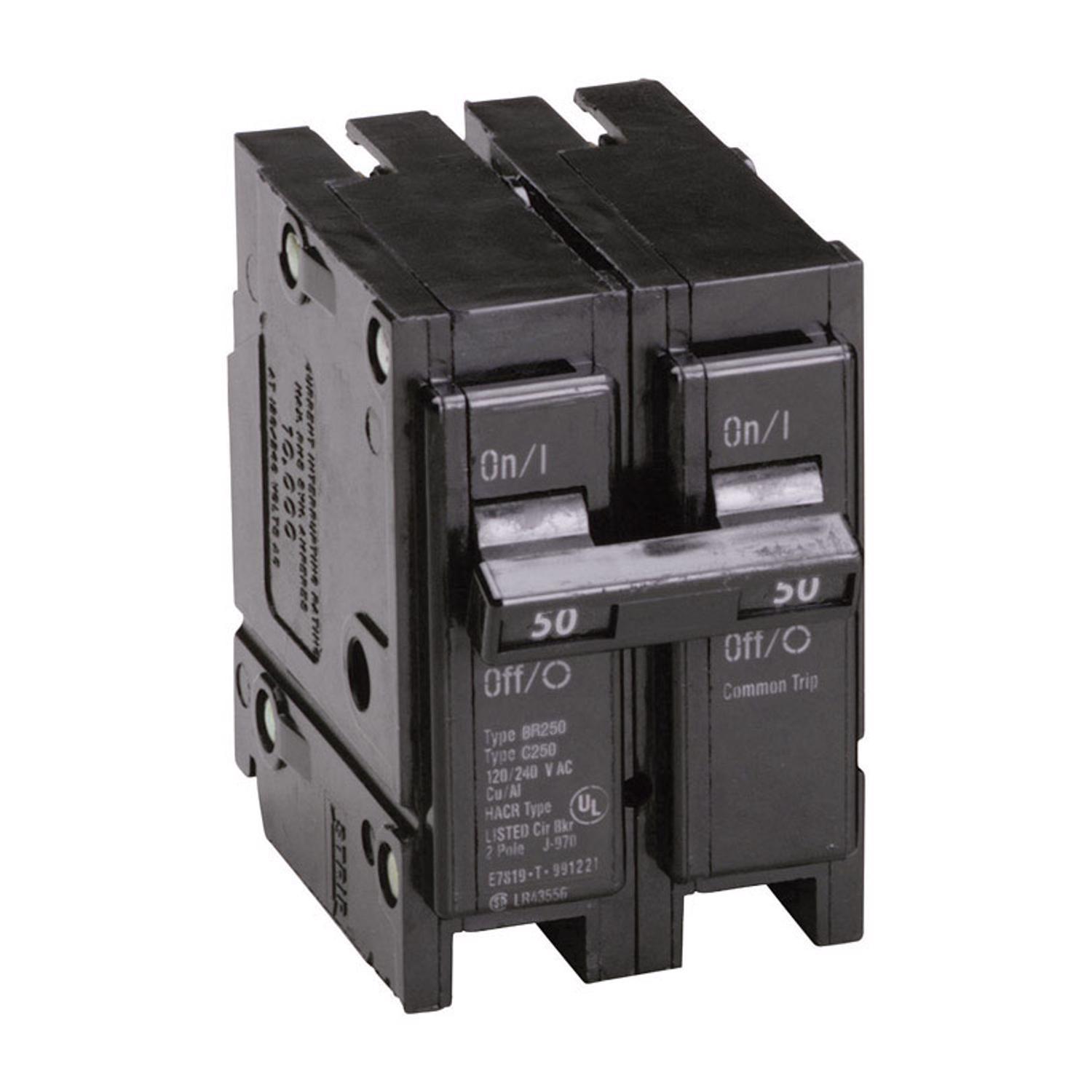 Eaton 50 amps Plug In 2-Pole Circuit Breaker