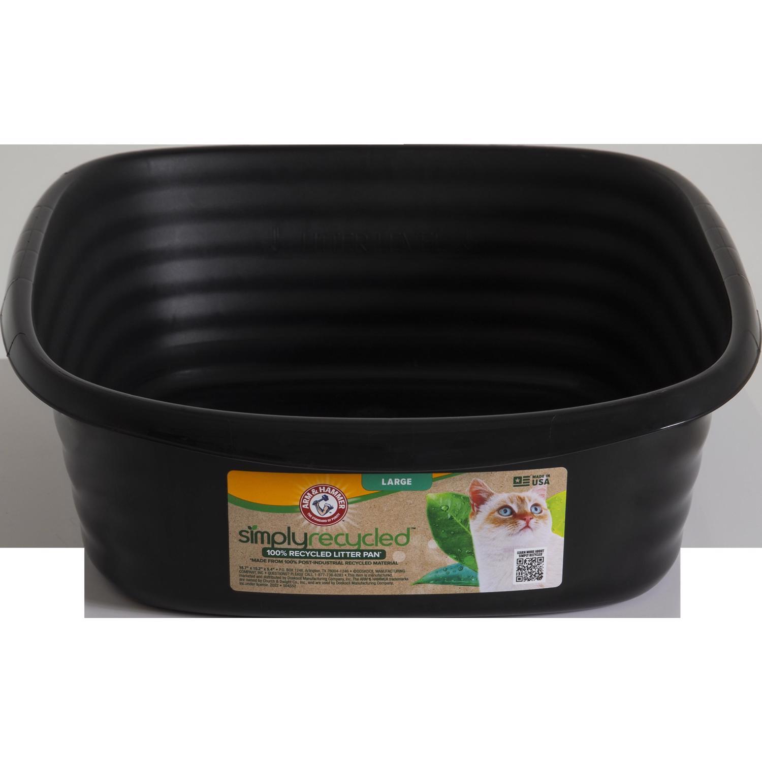 Arm & Hammer Plastic Black Litter Pan 1 pk