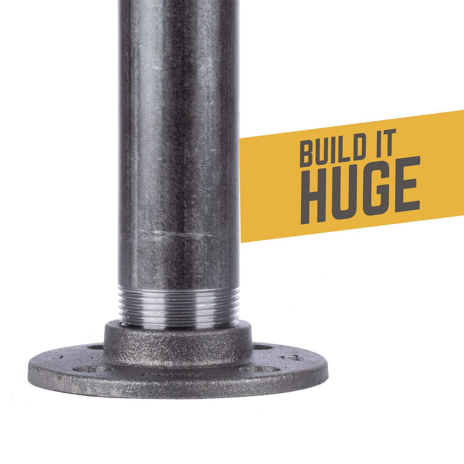 STZ Industries 1-1/4 in. FIP each Black Malleable Iron Floor Flange