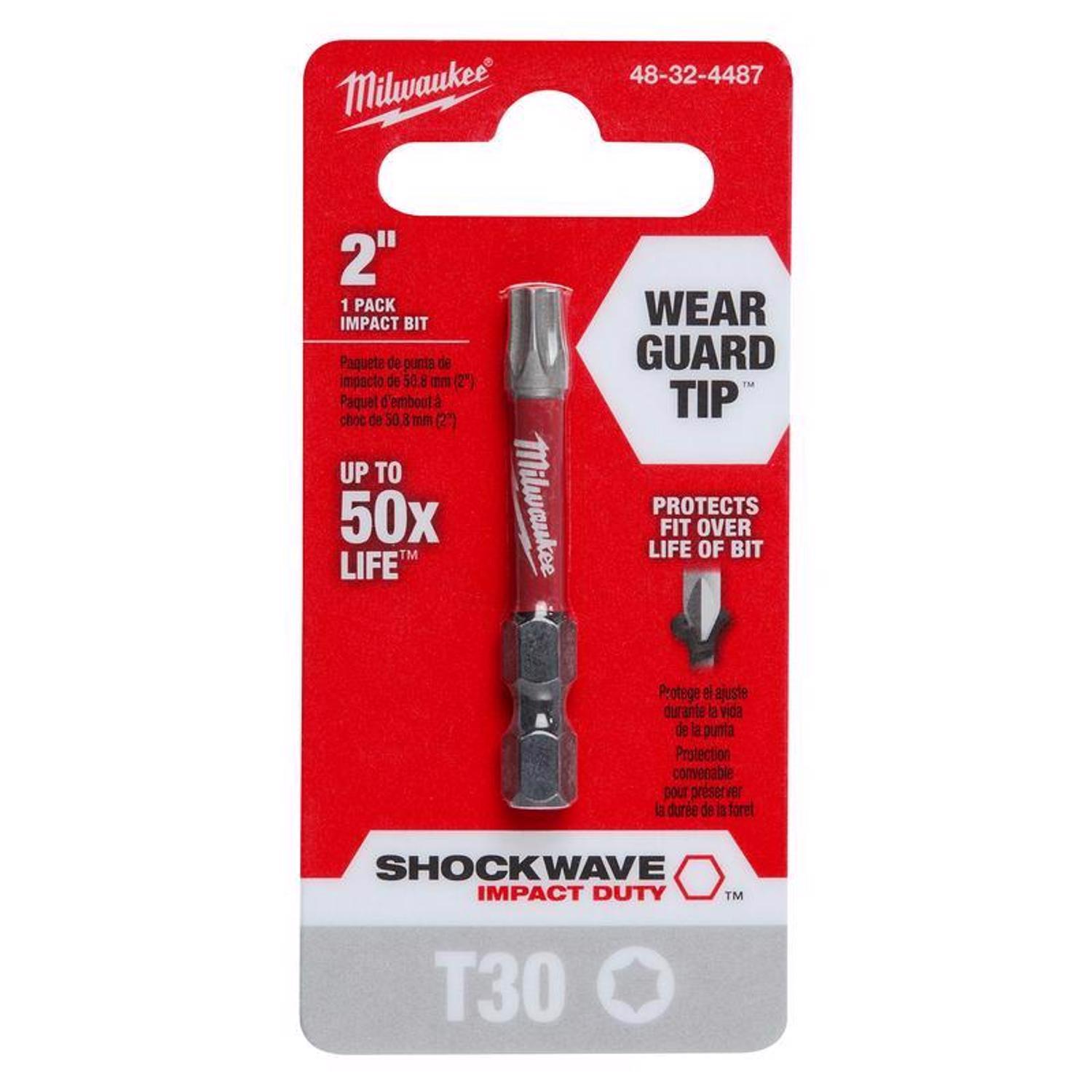 Milwaukee Shockwave Torx T30 X 2 in. L Power Bit Alloy Steel 1 pc