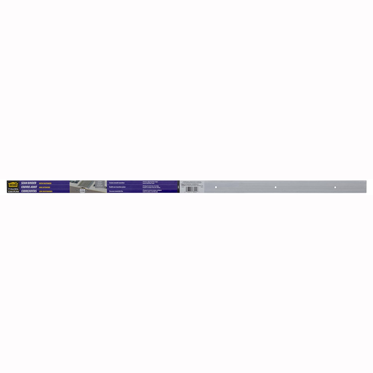 M-D 1-1/4 in. W X 36 in. L Mill Silver Aluminum Seam Binder