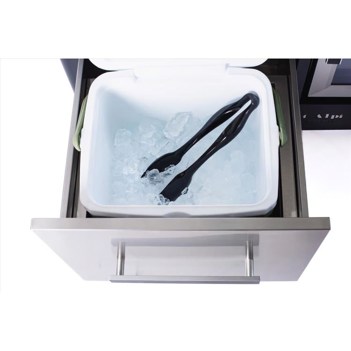 Mont Alpi Beverage Centers 1 Piece Black Metal Modern Mobile Bar Cart