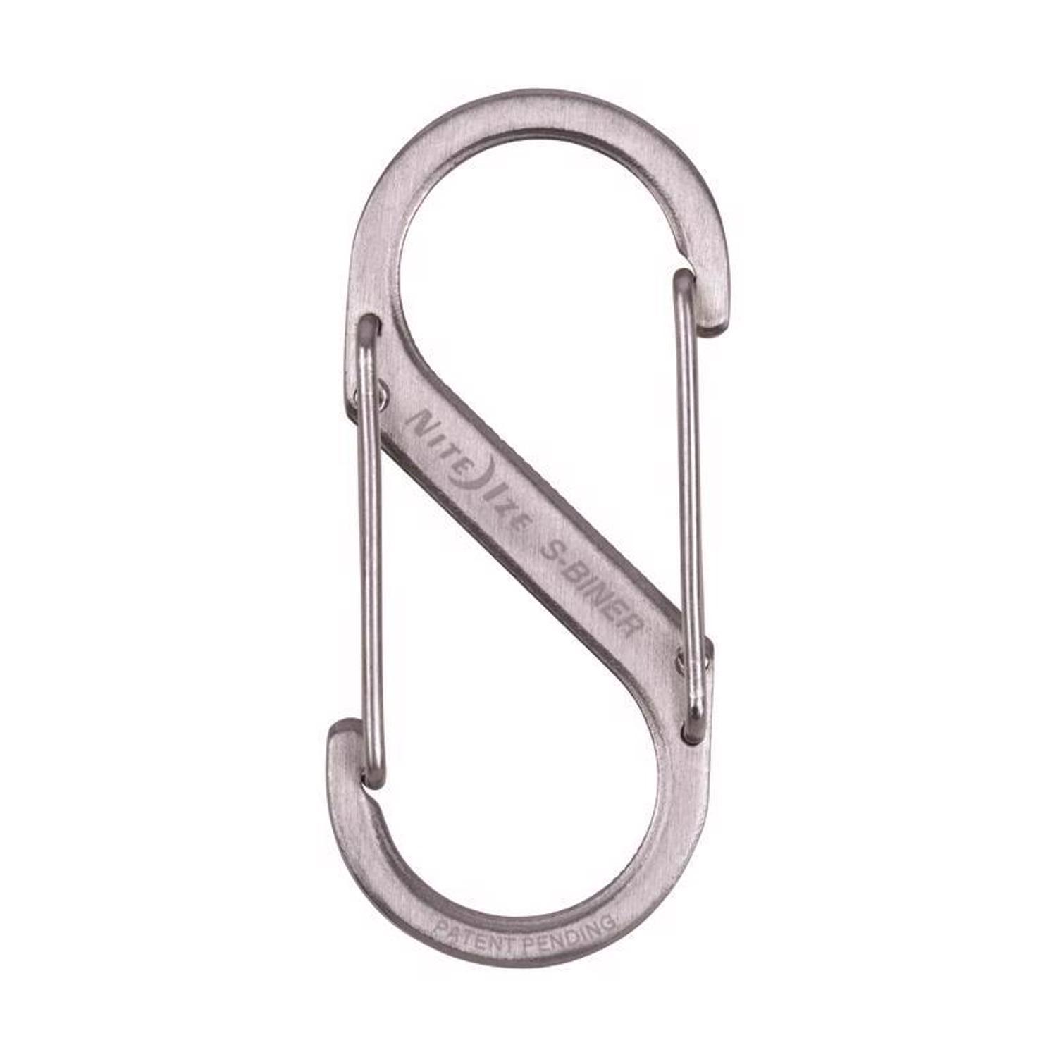 Nite Ize S-Biner 1.8 in. D Stainless Steel Silver Carabiner Key Holder