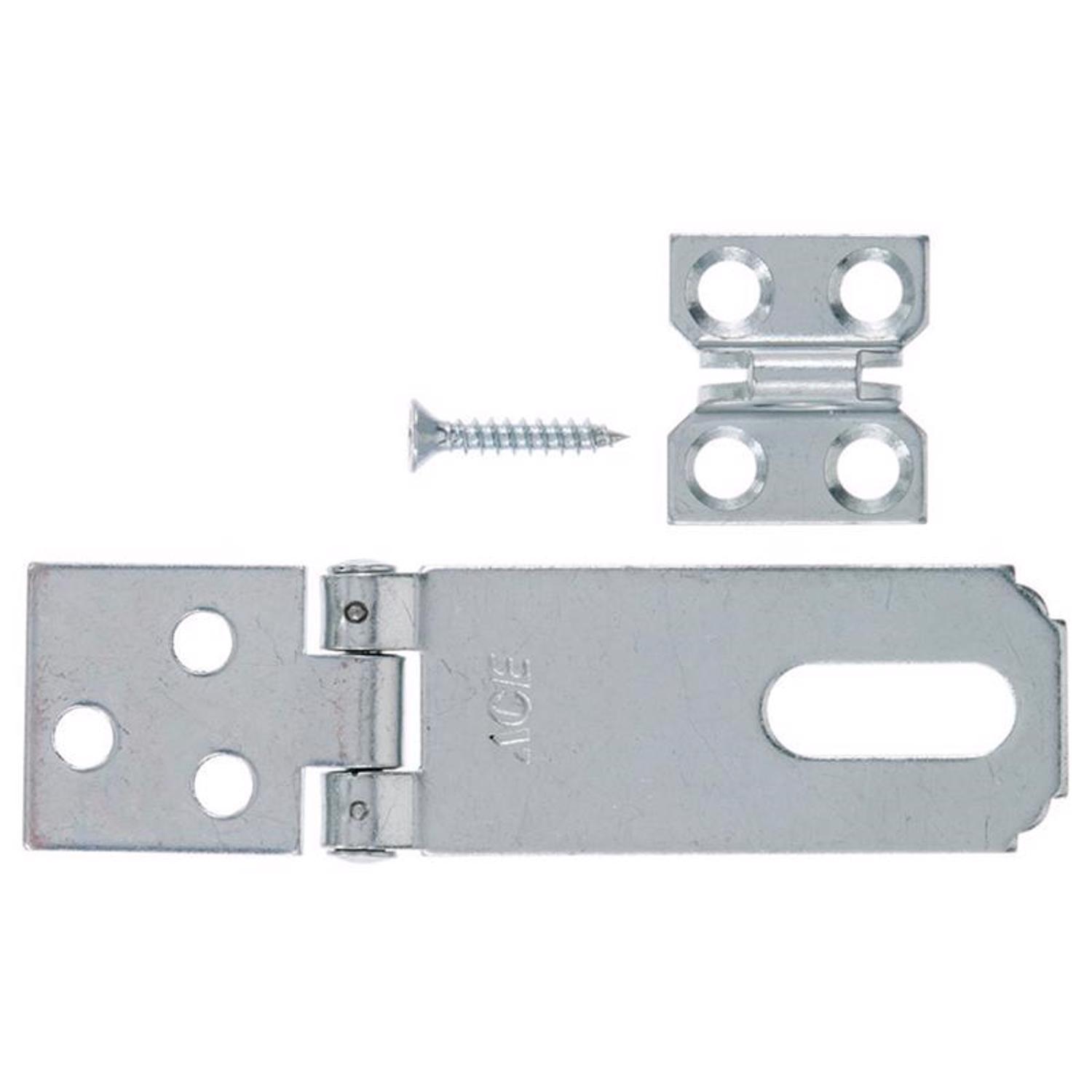 Ace Zinc 2-1/2 in. L Fixed Staple Safety Hasp