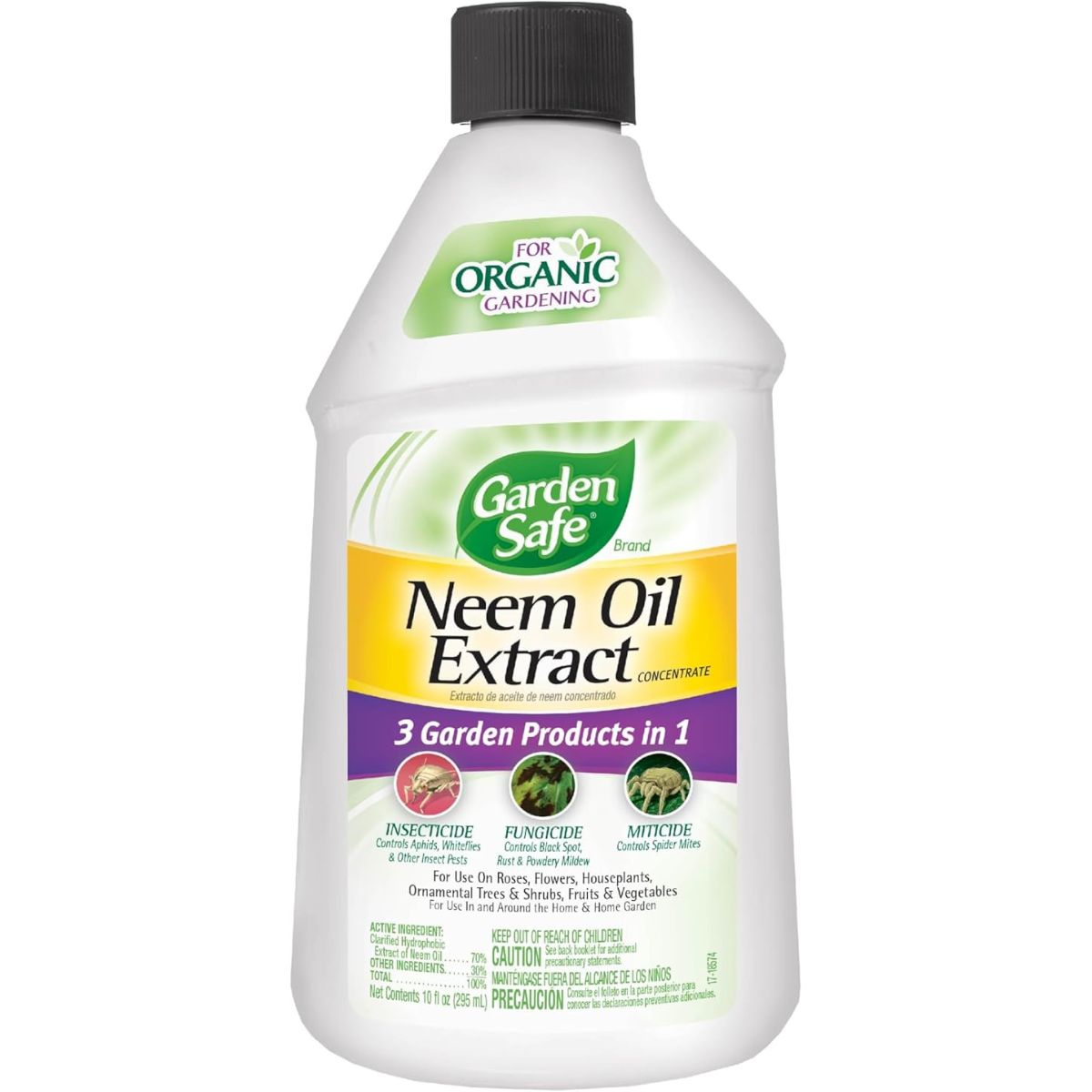 Garden Safe Neem Oil Extract Concentrate 10 oz.