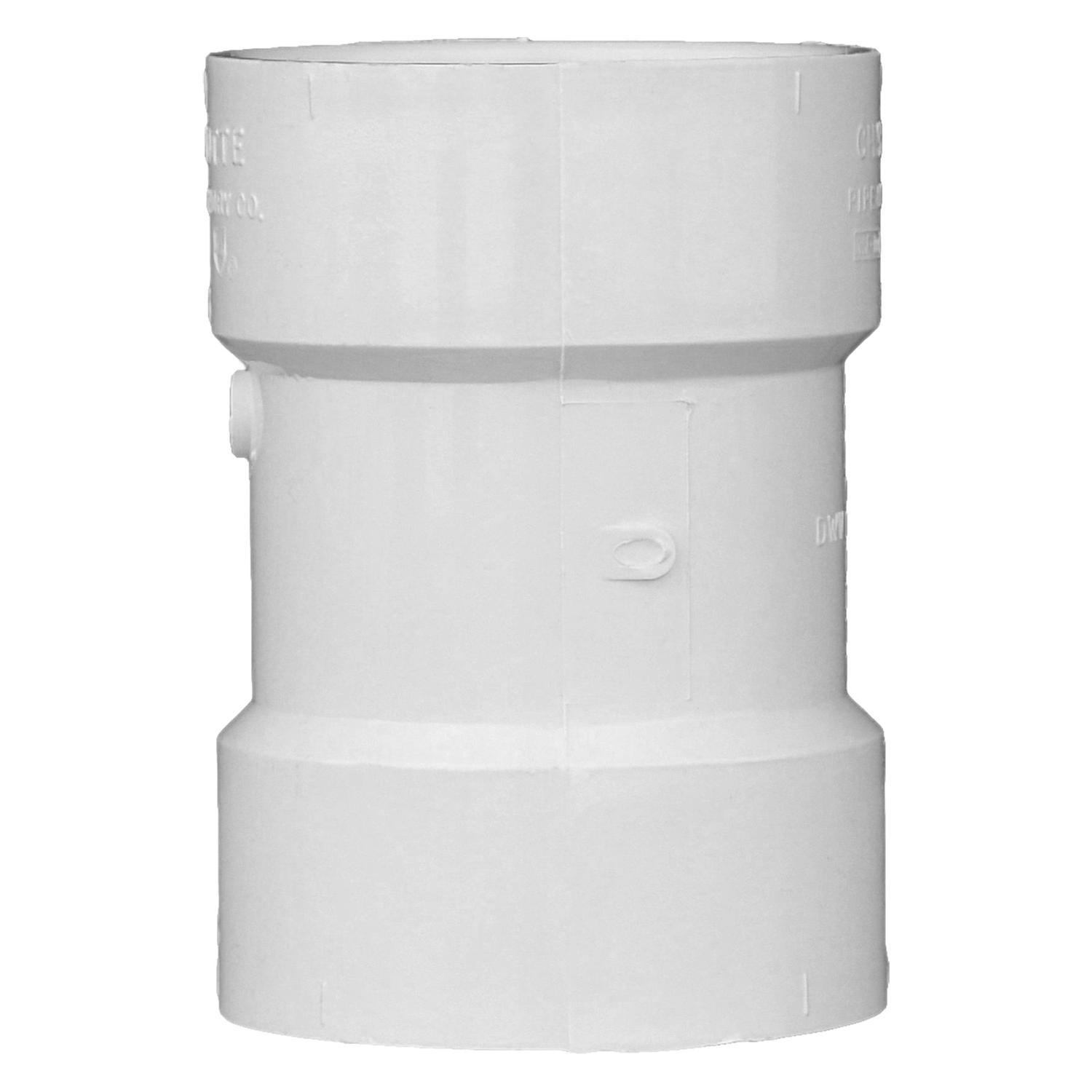 Charlotte Pipe Schedule 40 3 in. Hub X 3 in. D Hub PVC Sanitary Tee 1 pk