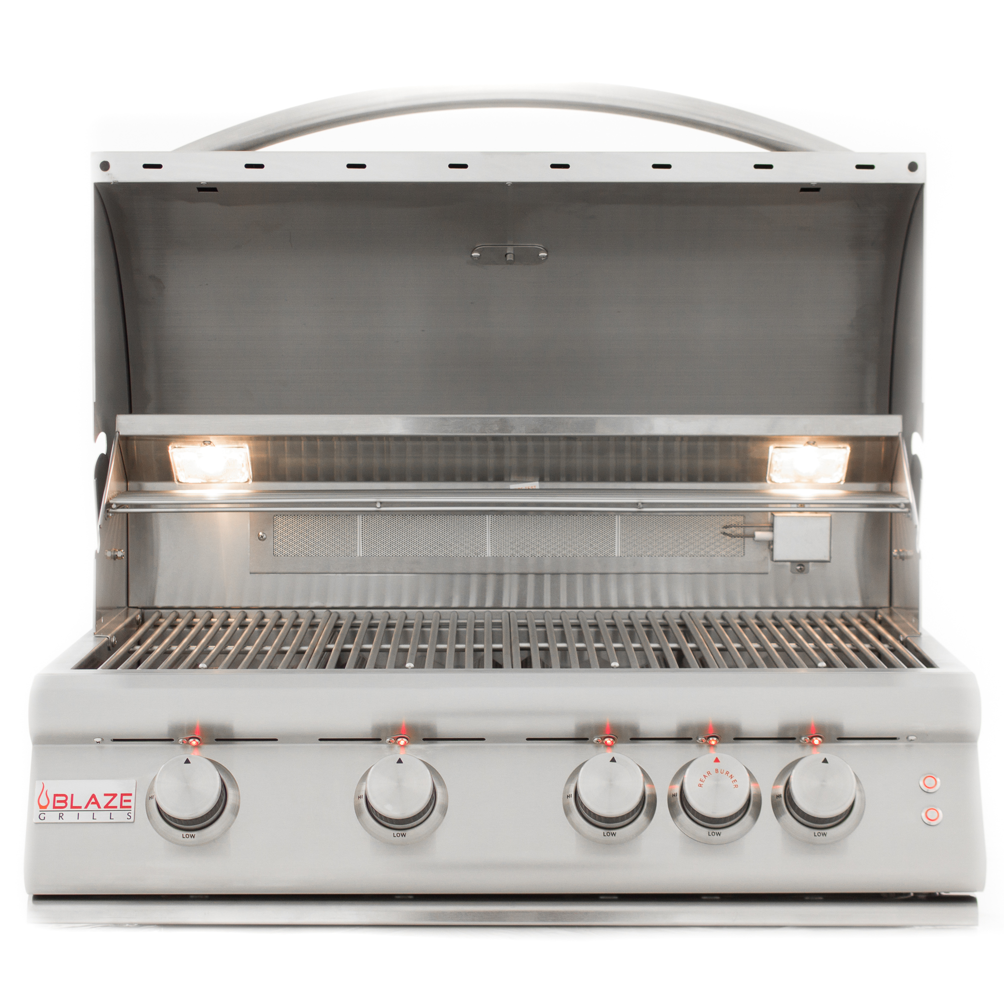 Blaze 32-Inch 4-Burner LTE Gas Grill with Rear Burner and Built-in Lighting System Propane