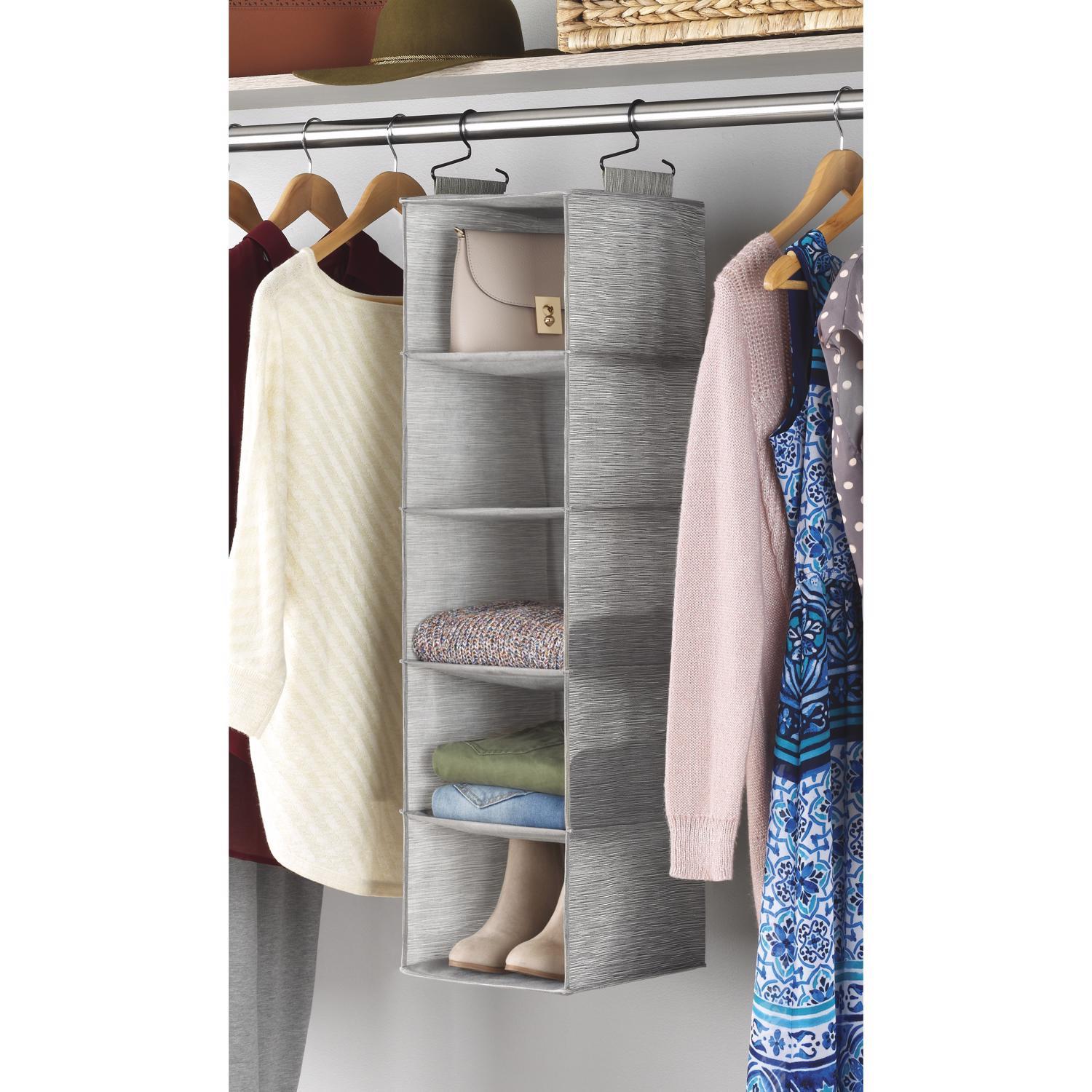 Whitmor 35 in. H X 10 in. W X 10.75 in. L Fabric Closet Organizer