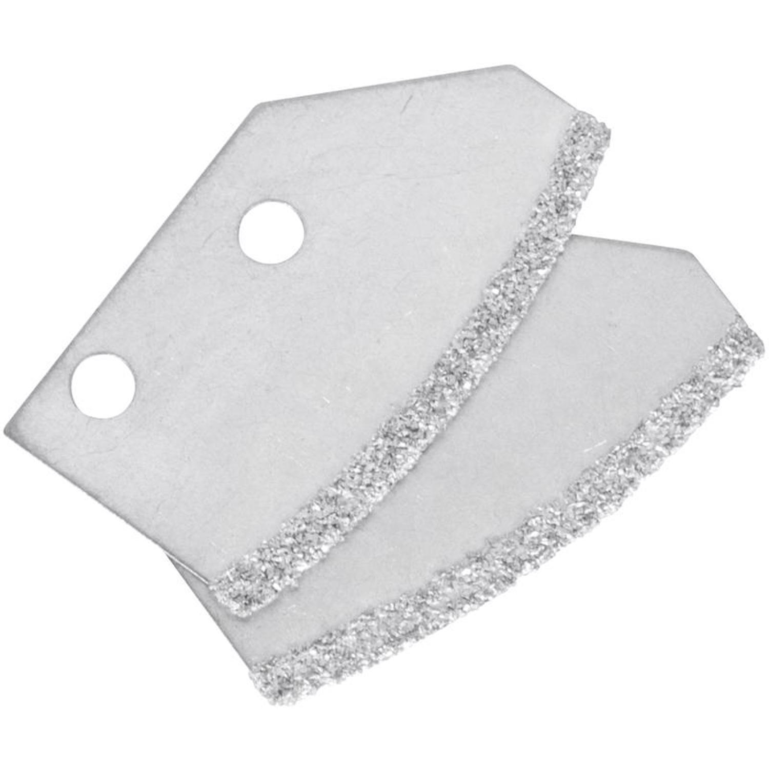 QEP 1.13 in. H X 0.13 in. W X.03 in. L Carbide Grit Grout Removal Tool Blade 2 pk