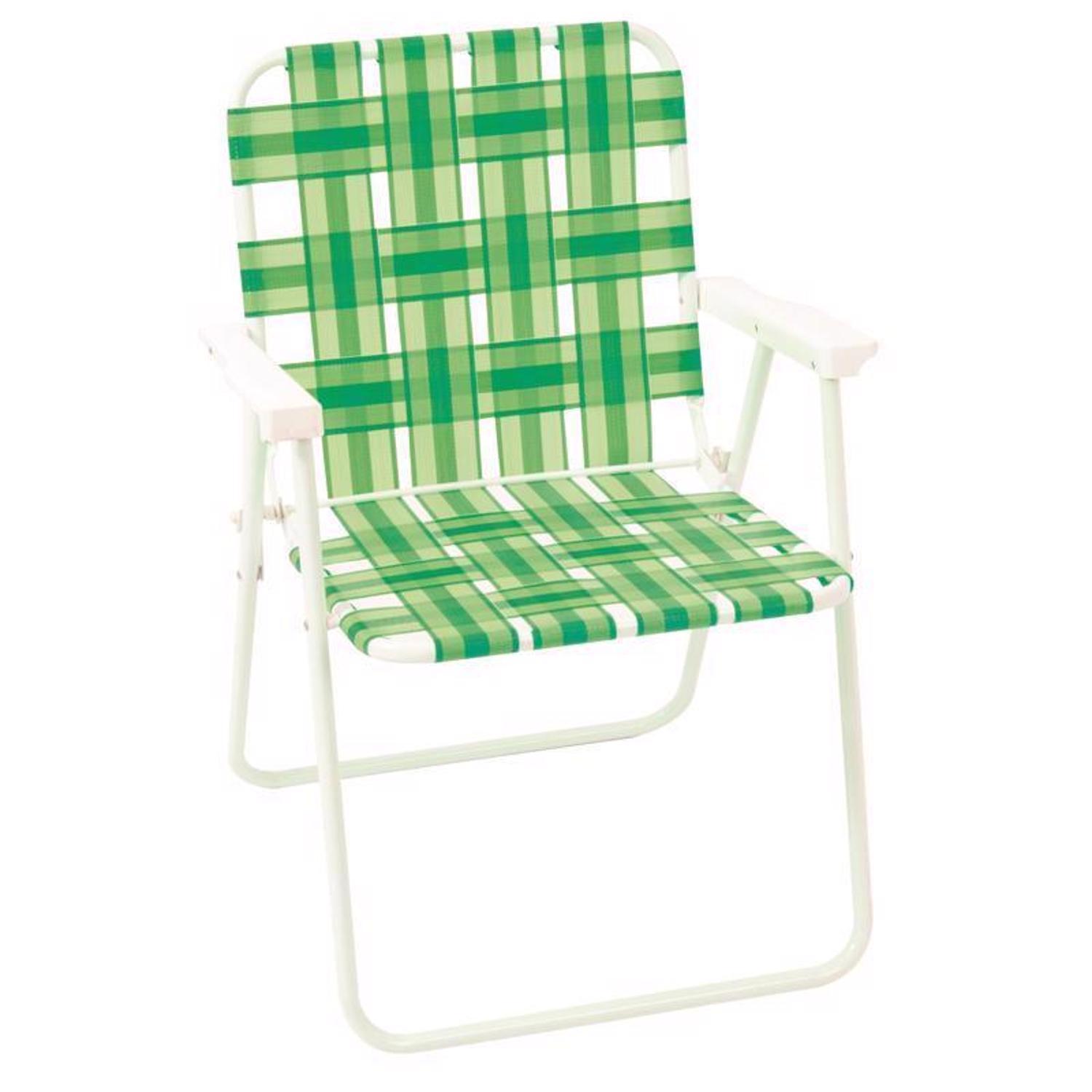 Rio Brands Assorted Folding Web Chair COLOR MAY VARY