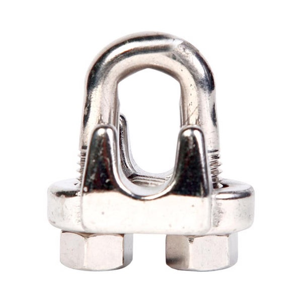 Koch Industries Polished Stainless Steel Wire Rope Clip 1/4"
