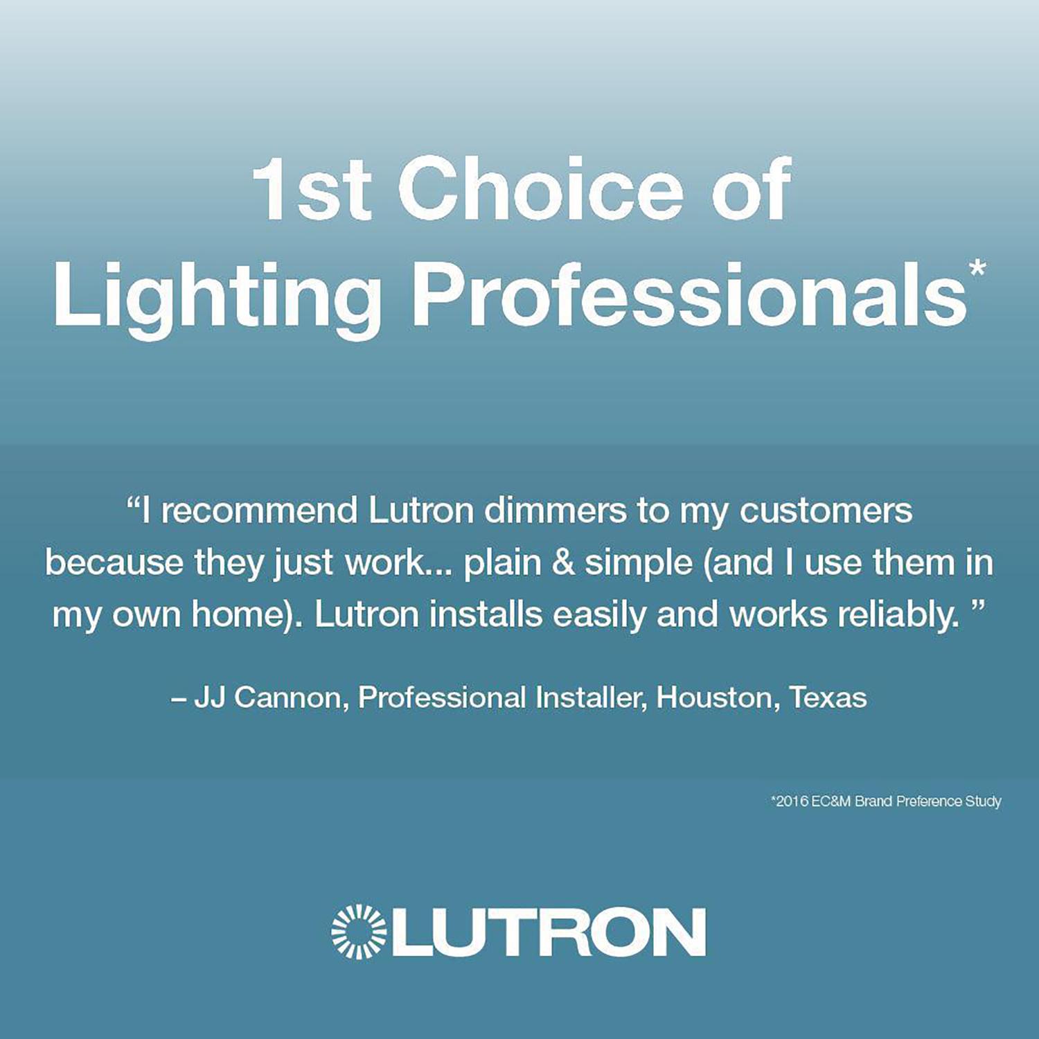 Lutron Toggler Ivory 150 W 3-Way Dimmer Switch 1 pk