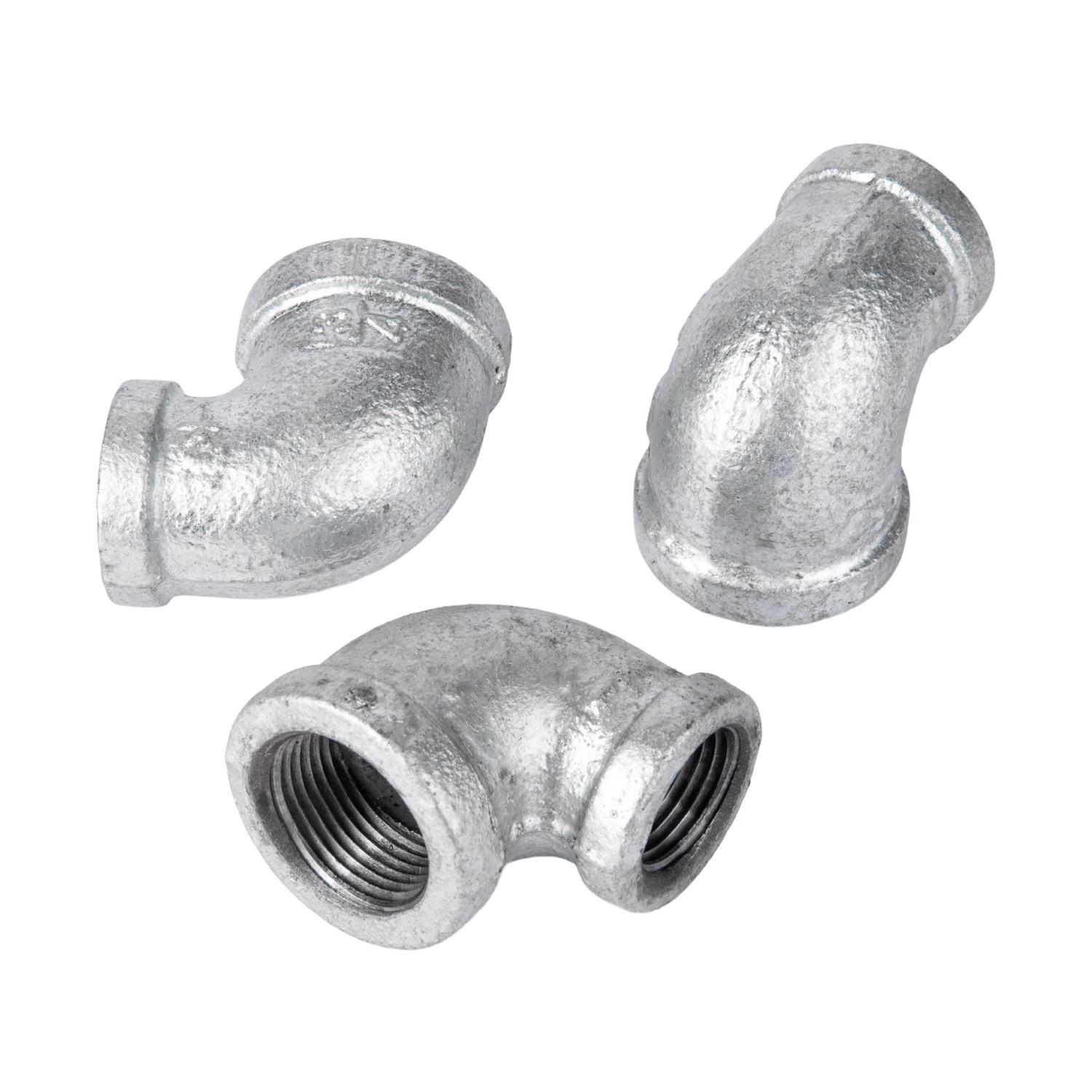 STZ Industries 3/4 in. FIP X 1/2 in. D FIP Galvanized Malleable Iron 90 degree Reducing Elbow