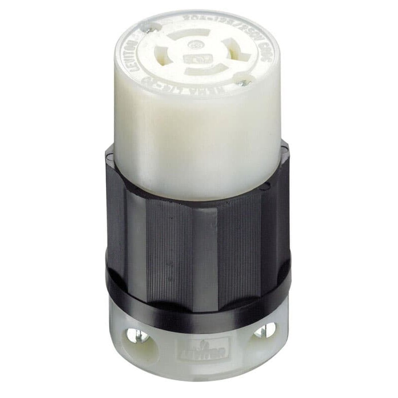 Leviton Industrial Nylon Grounding Locking Connector L14-20R 14-10 AWG 3 Pole 4 Wire