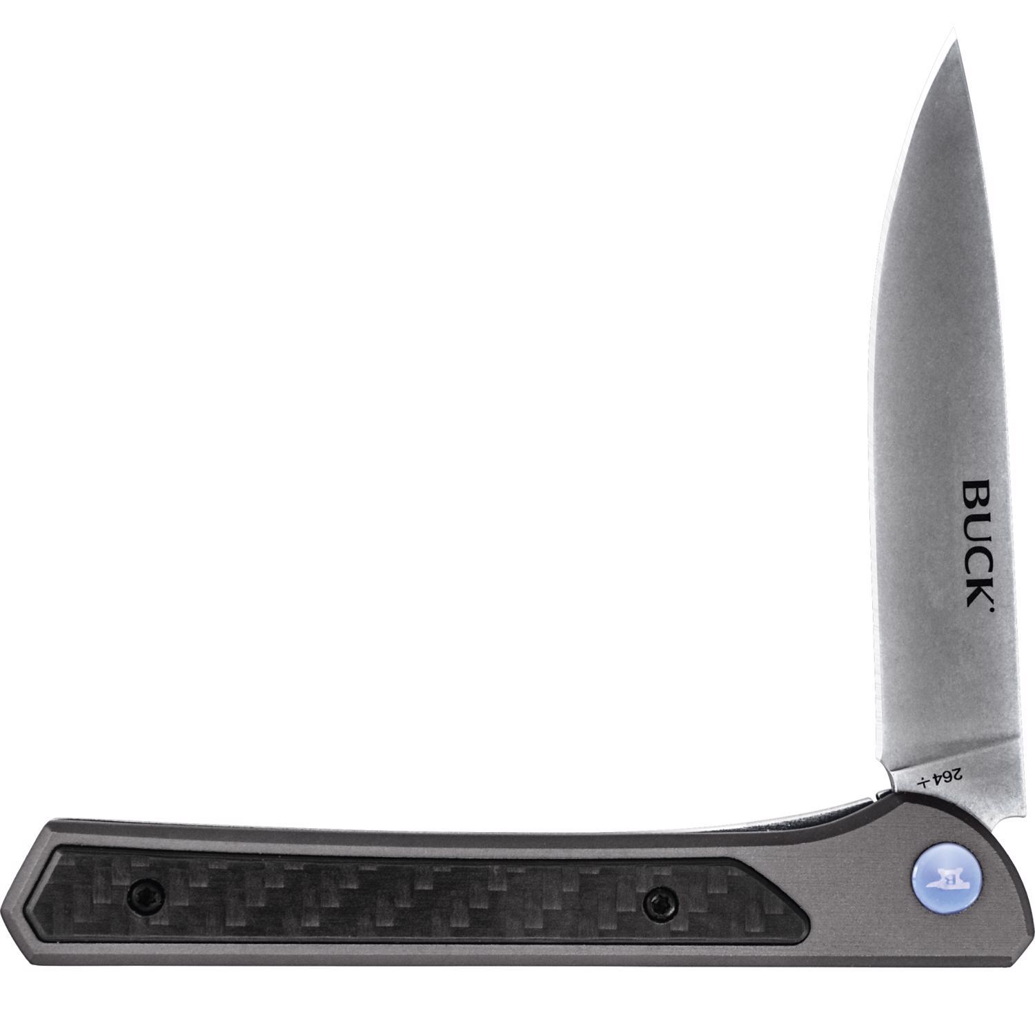 Buck Knives Cavalier Gray 7Cr Stainless Steel > 6 in. Folding Knife