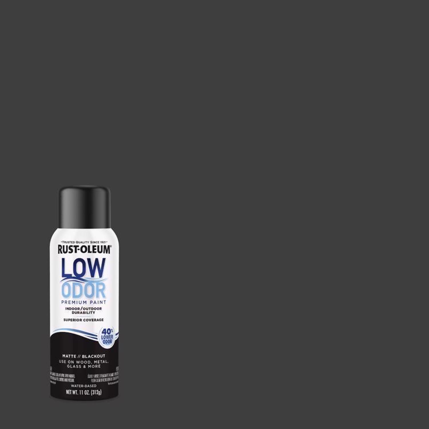 Rust-Oleum Low Odor Matte Blackout Spray Paint 11 oz.