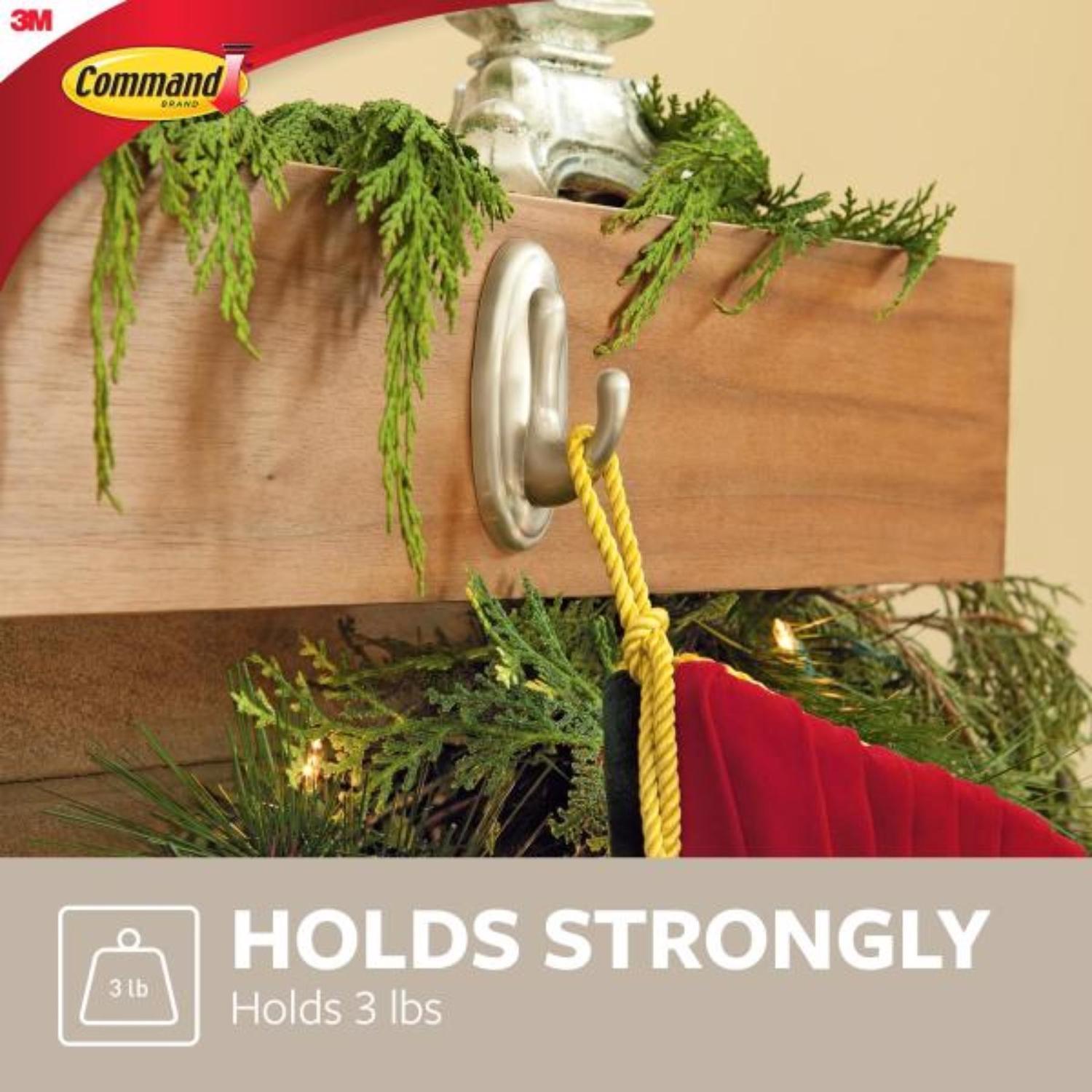 3M Command Medium Plastic Hook 3.125 in. L 1 pk