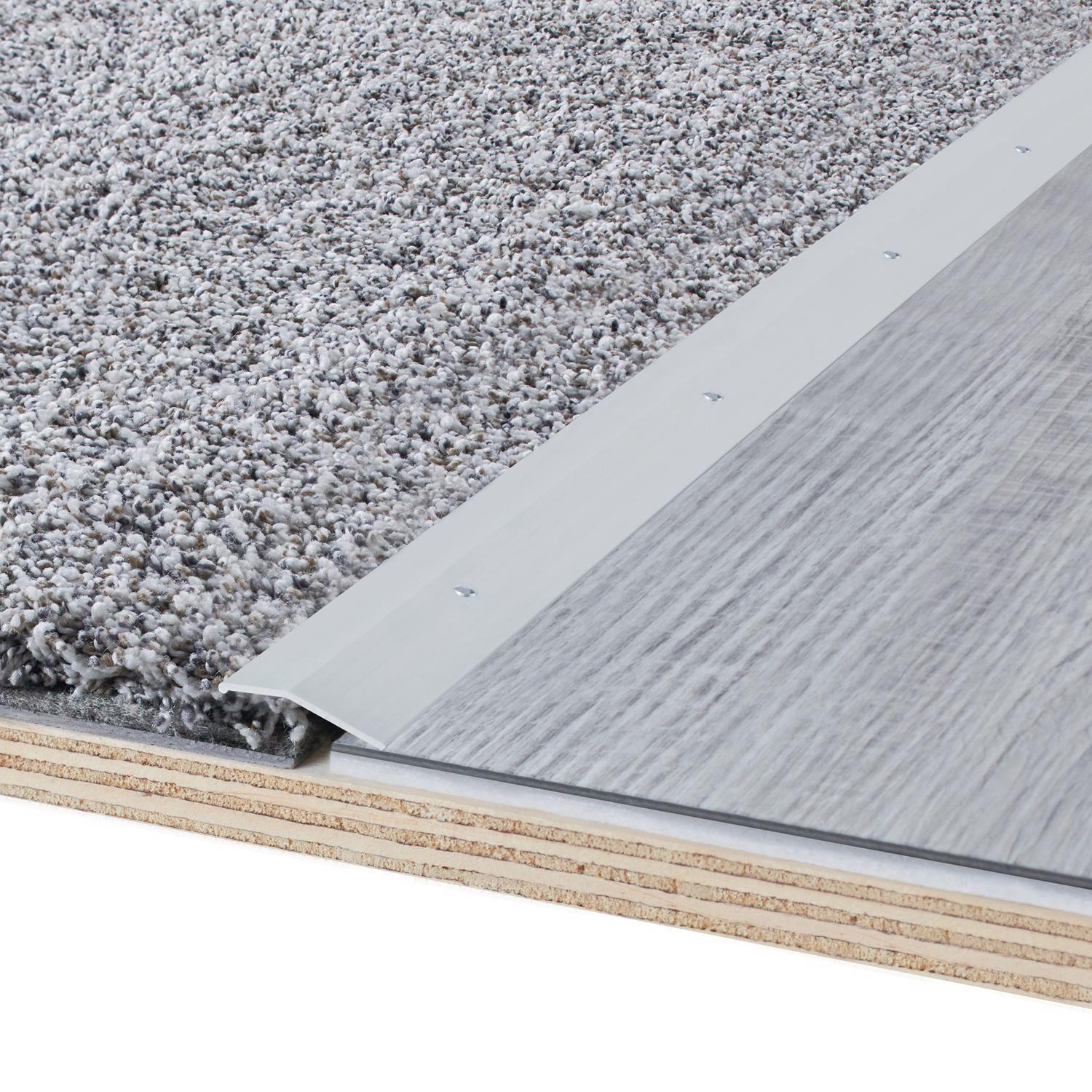 M-D Building Products 0.3 in. H X 1.38 in. W X 36 in. L Polished Silver Aluminum Carpet Trim