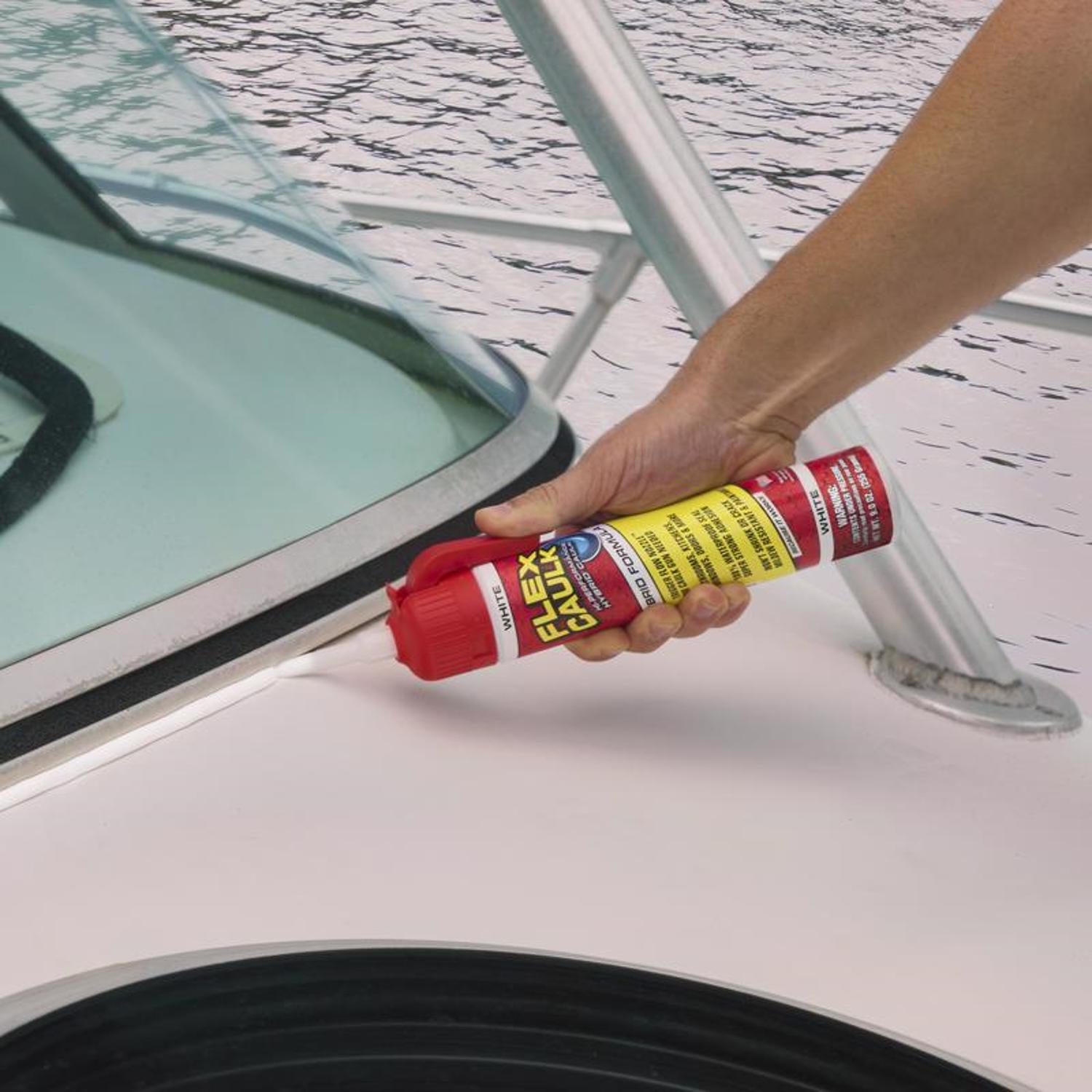 Flex Seal Family of Products Flex Caulk White Polymer Advanced Hybrid Polymer Caulk 9 oz