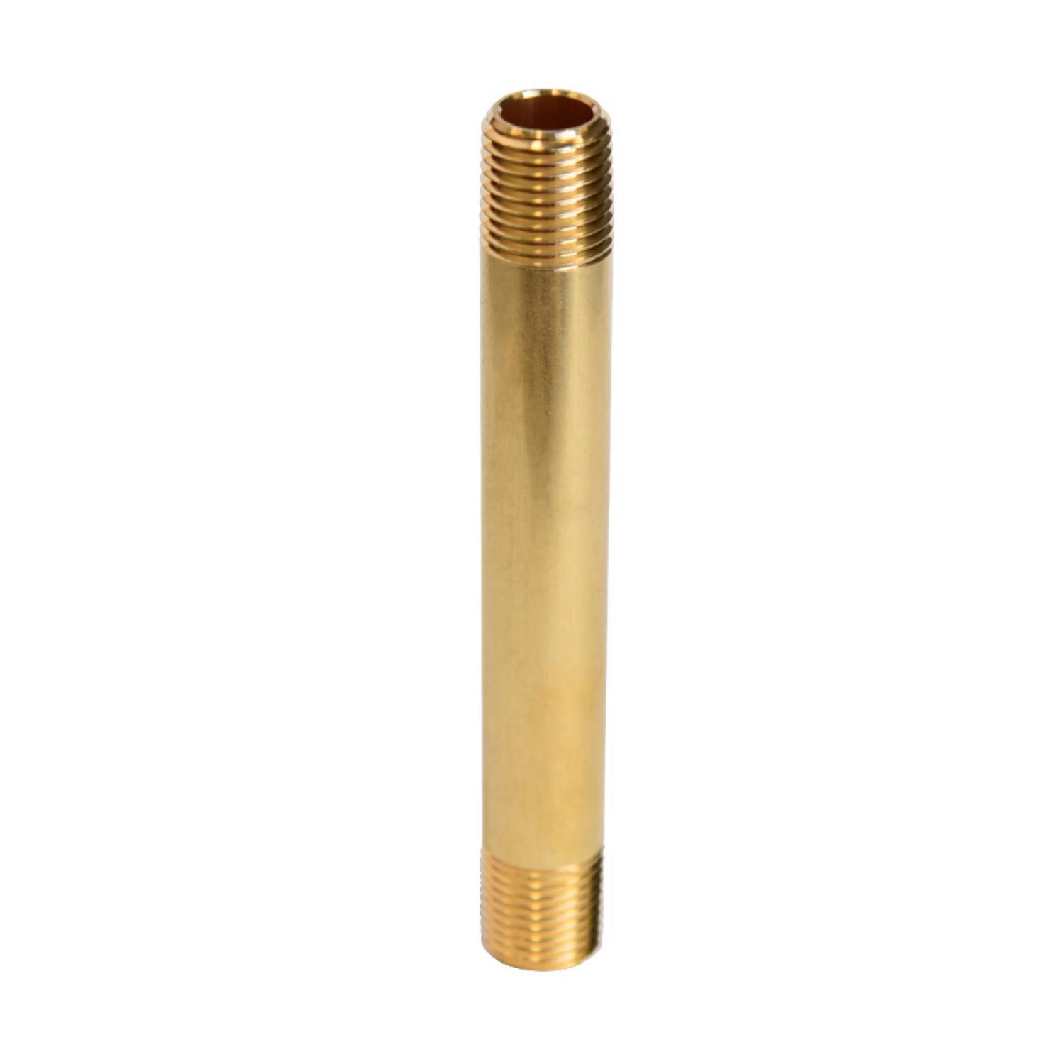 ATC 1/4 in. MPT 1/4 in. D MPT Yellow Brass Nipple 4 in. L