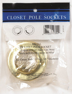 John Sterling 1-3/8 in. Dia. x 1-3/8 in. L x 1-3/8 in. L Brass Pole Sockets