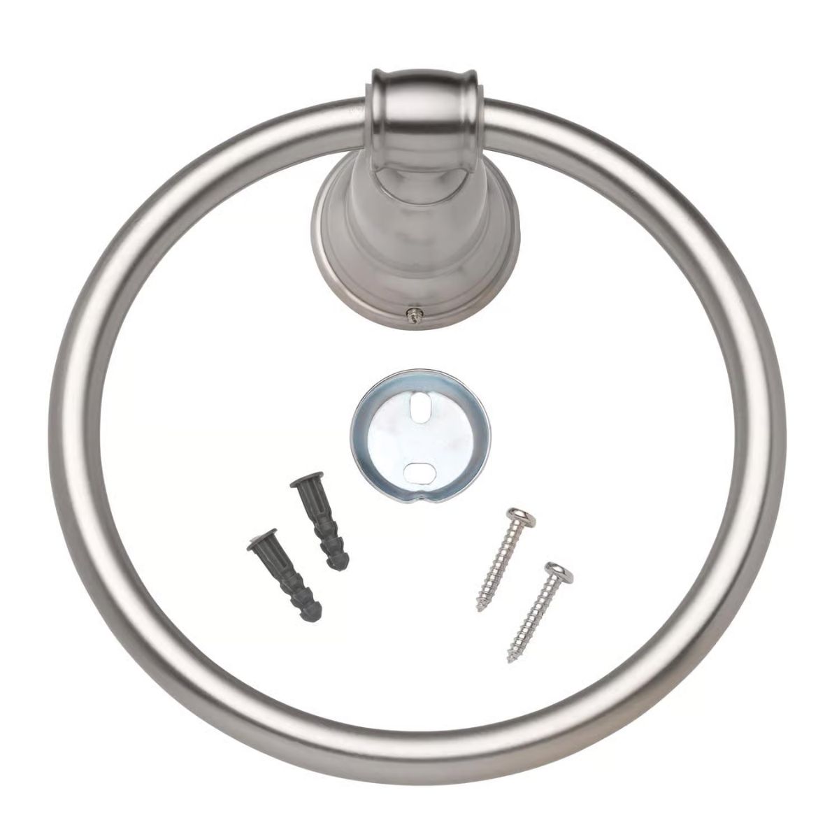 OakBrook Collection Brushed Nickel Towel Ring Die Cast Zinc