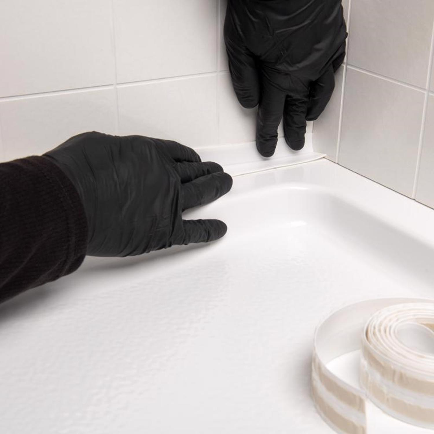 Homax White Silicone Caulk Strips 1-5/8 in. x 16 ft.