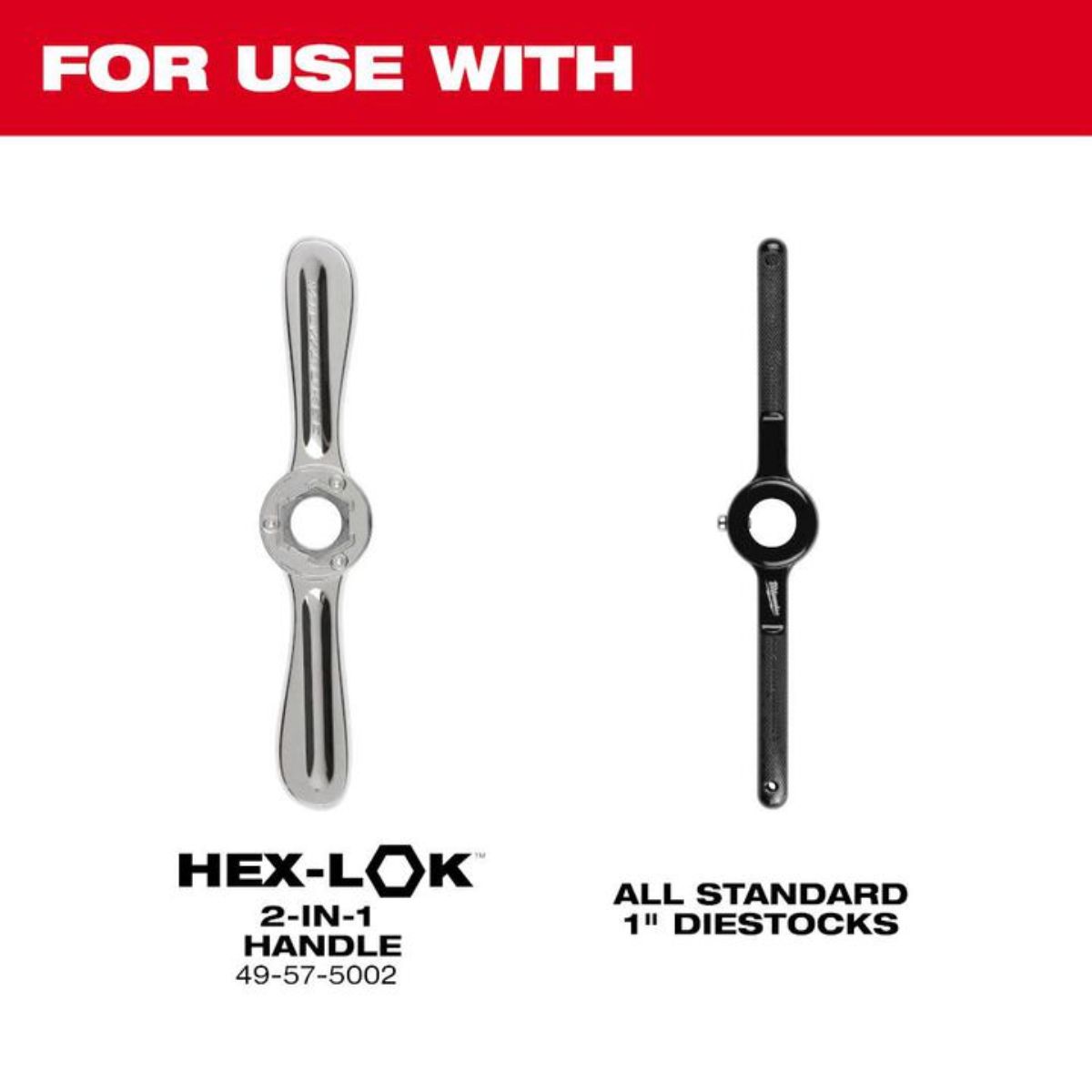 Milwaukee M4-0.75 mm 1 in. Hex Threading Die