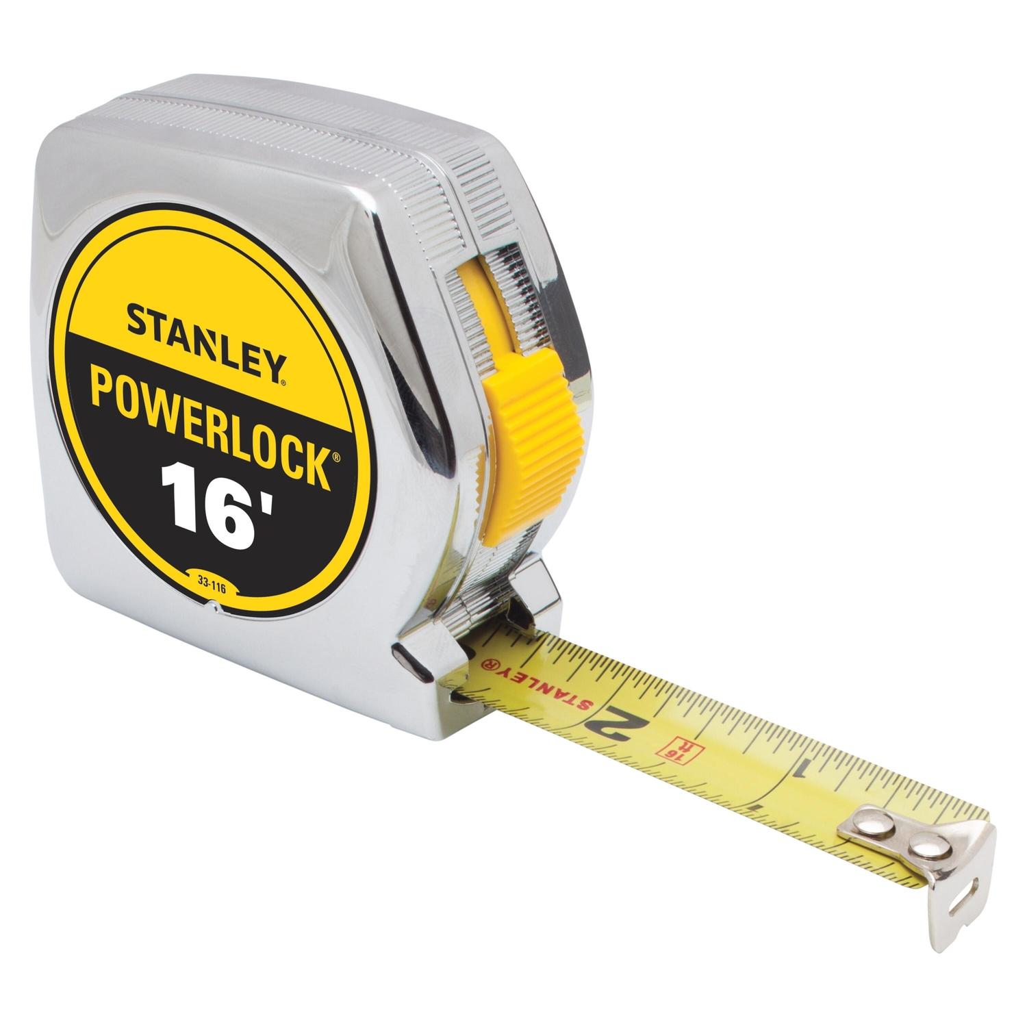 Stanley PowerLock 16 ft. L X 0.75 in. W Tape Measure 1 pk