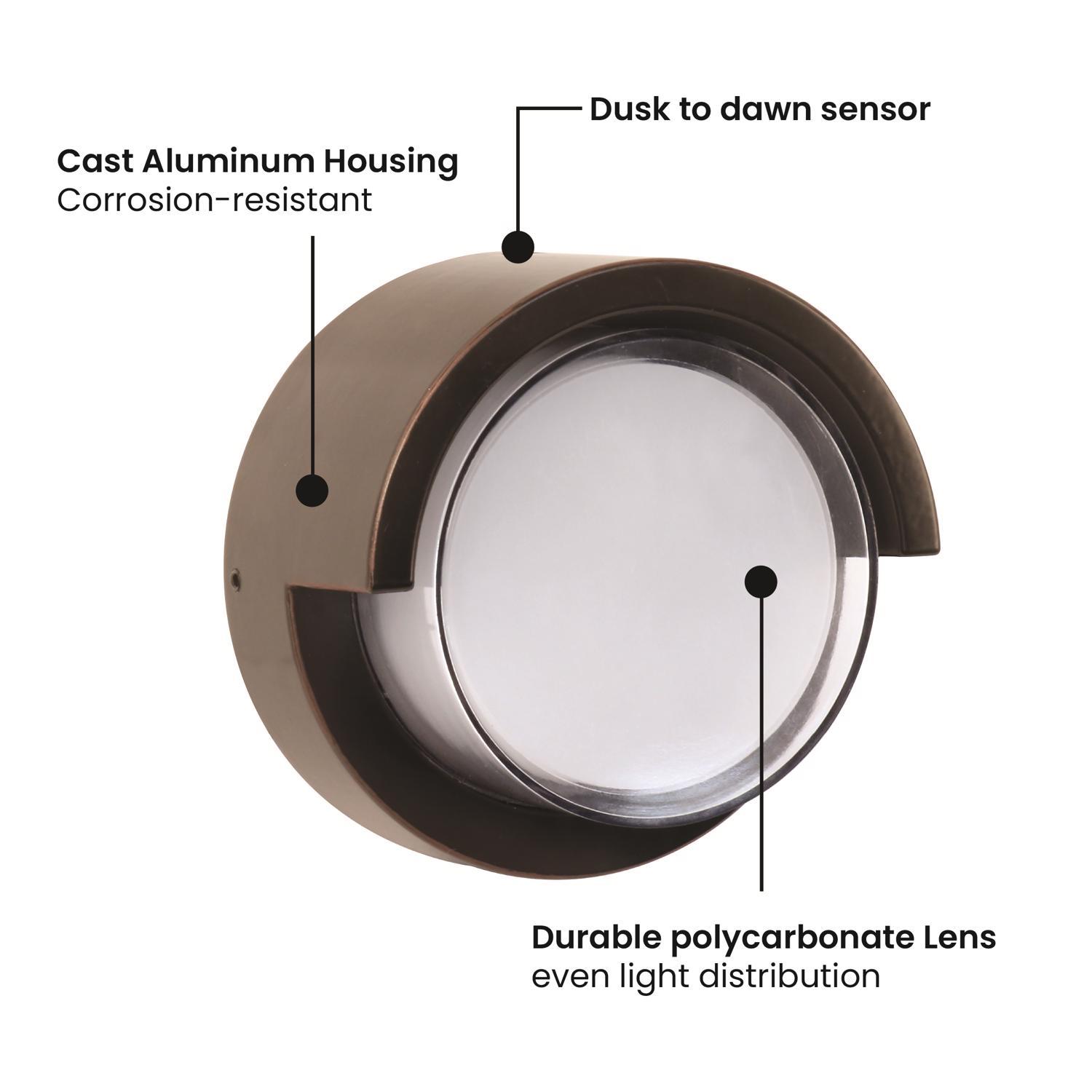 Feit LED Bronze Dusk to Dawn LED Light Fixture