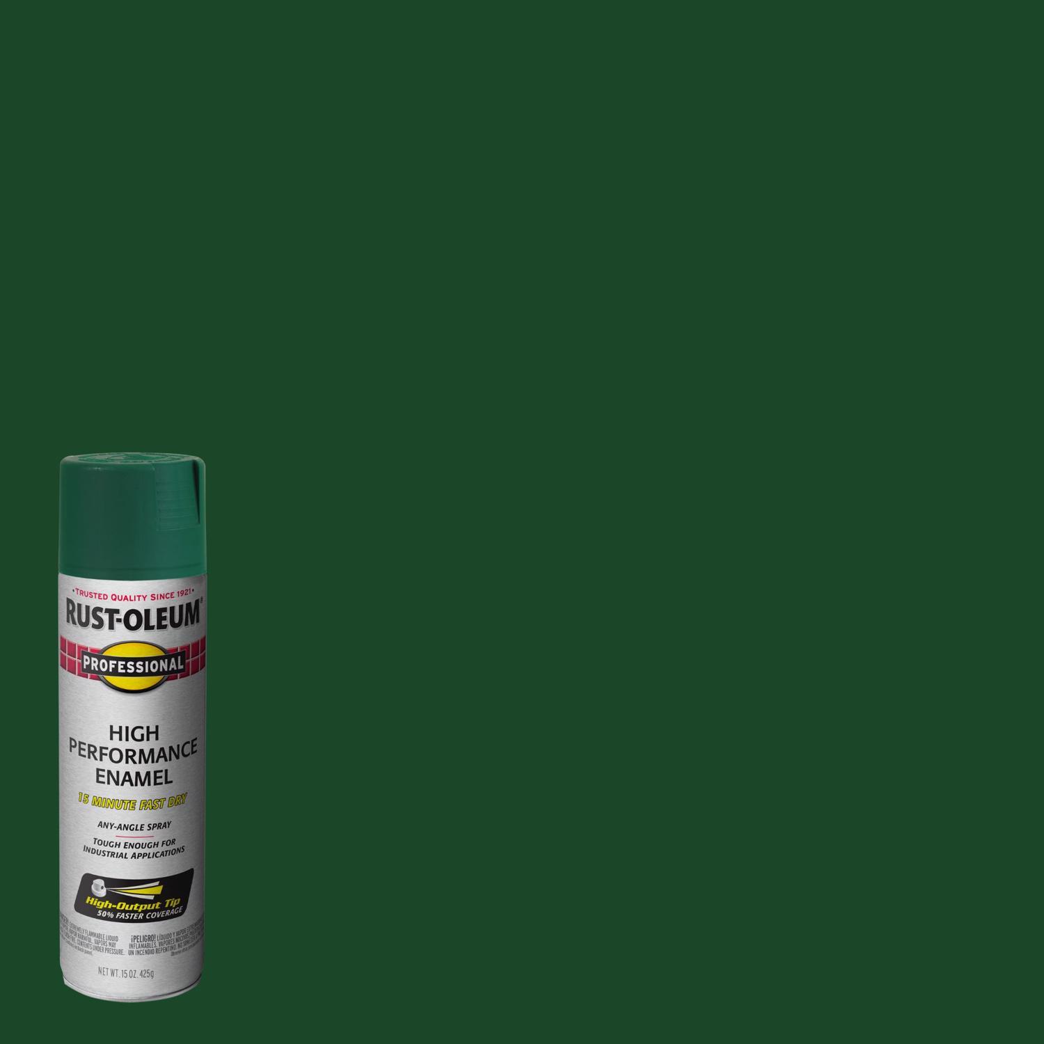 Rust-Oleum Professional Gloss Hunter Green Spray Paint 15 oz