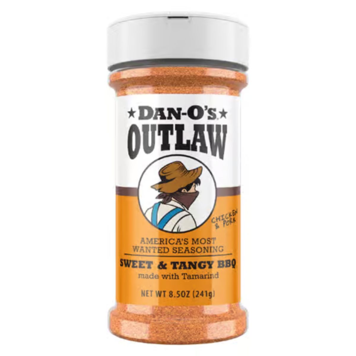 Dan-O's Outlaw Sweet & Tangy BBQ Seasoning 8.5 oz.