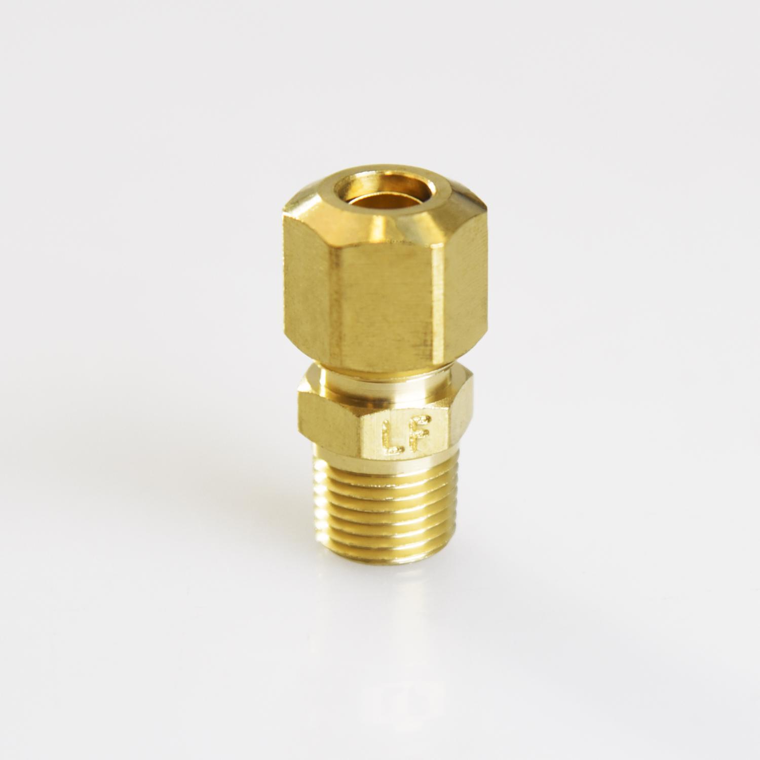 ATC 1/4 in. Compression 1/8 in. D MPT Brass Connector