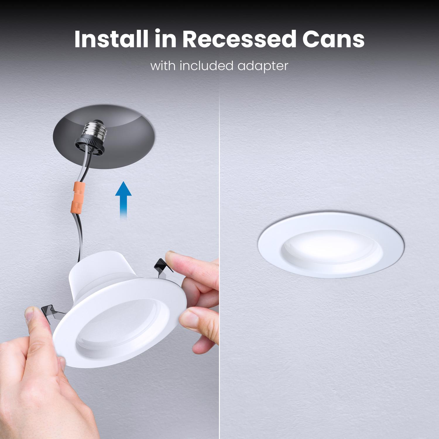 Feit Enhance Frost White 5.1 in. W Aluminum LED Dimmable Recessed Downlight 8.6 W