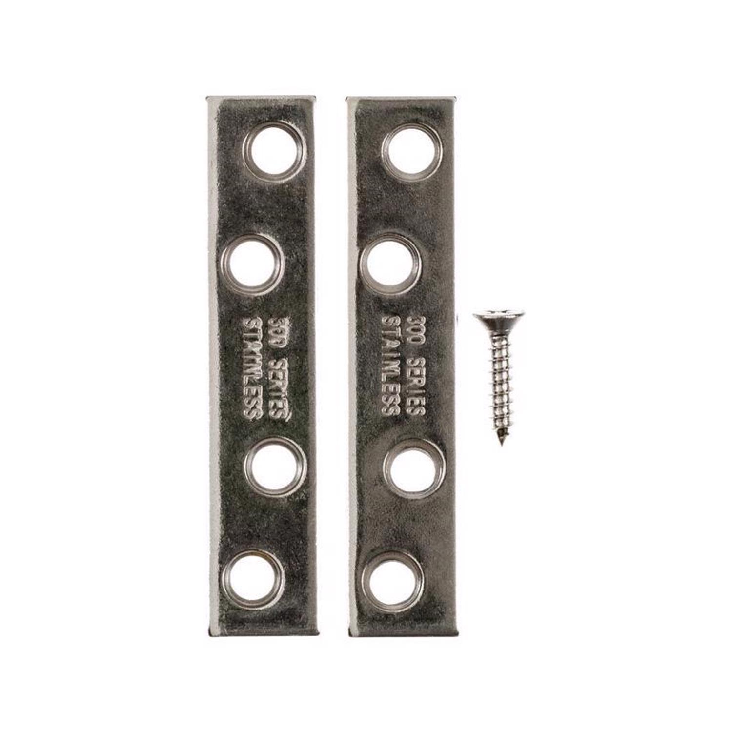 Ace 3 in. H X 0.625 in. W X 3 in. L Stainless Steel Mending Brace