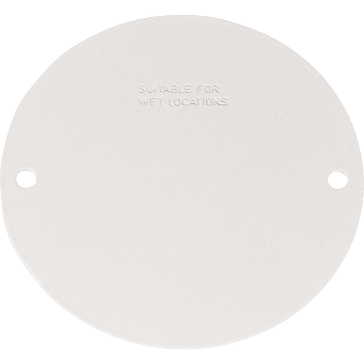 Sigma Engineered Solutions Round Steel 4.13 in. H X 4.13 in. W Flat Box Cover