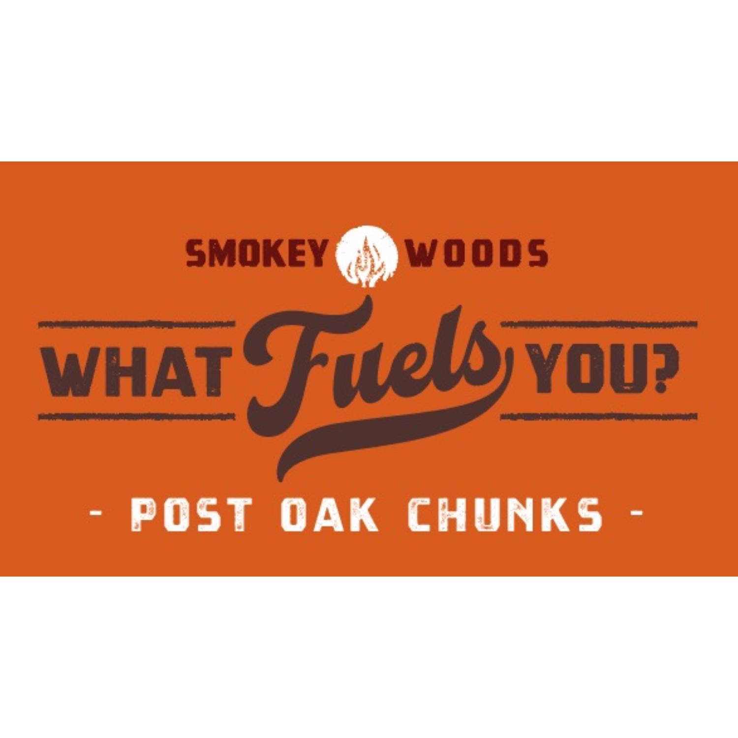 Smokey Woods All Natural Post Oak Wood Smoking Chunks 350 cu in