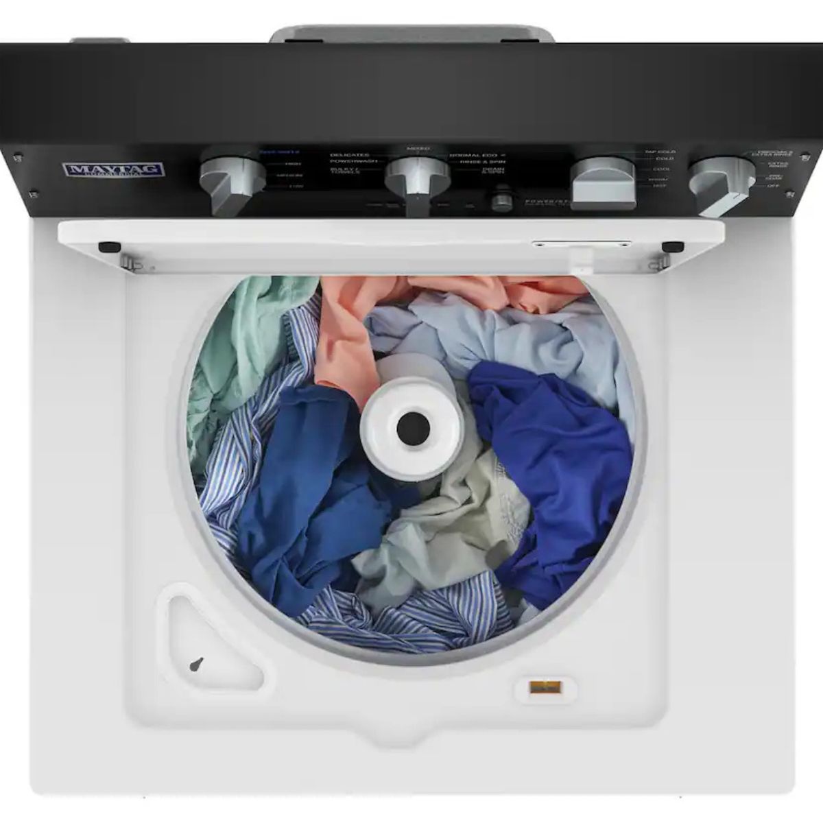 Maytag 3.5 cu.ft. Top Load Washer in White with Dual Action Agitator