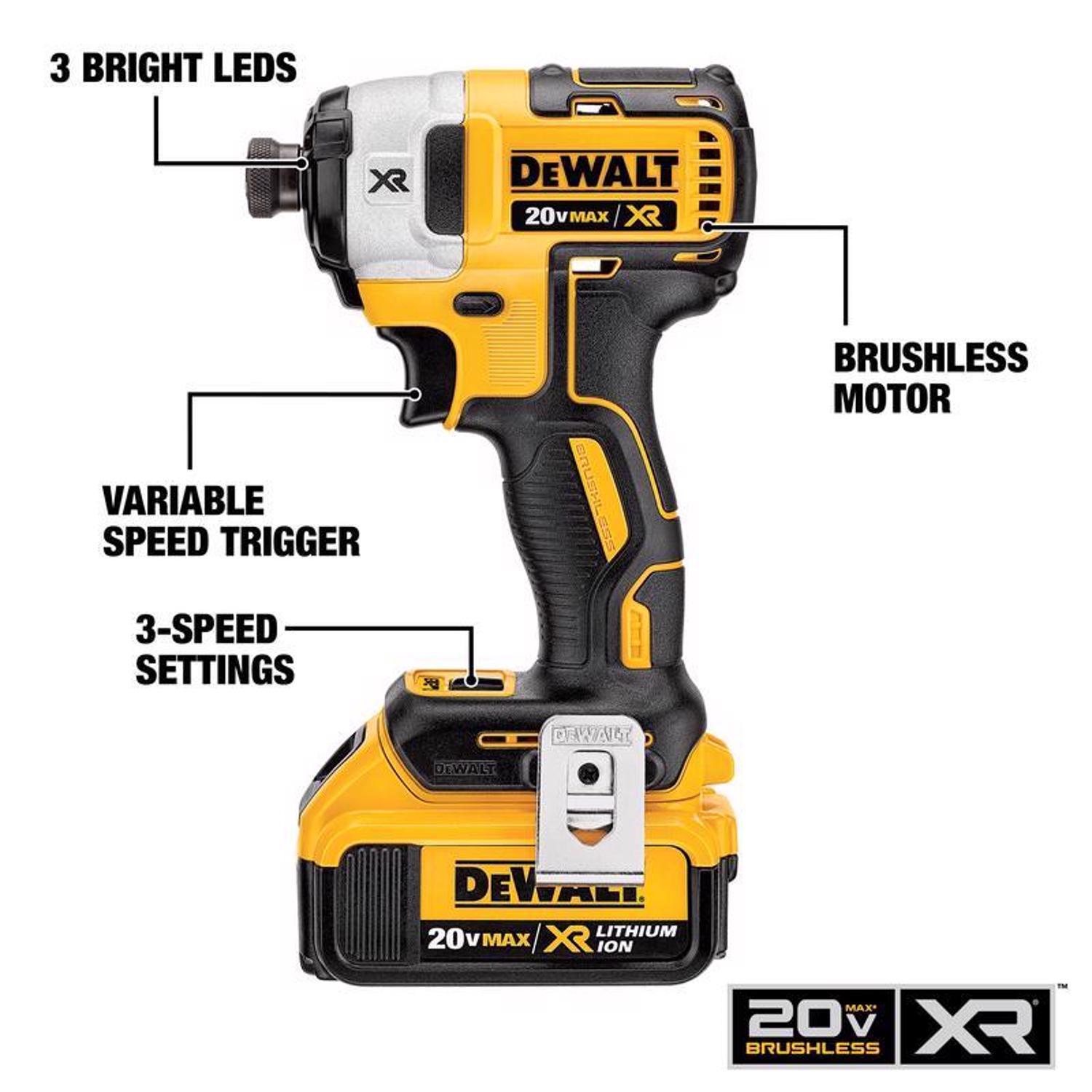 DeWalt 20V MAX Cordless Brushless 5 Tool Combo Kit