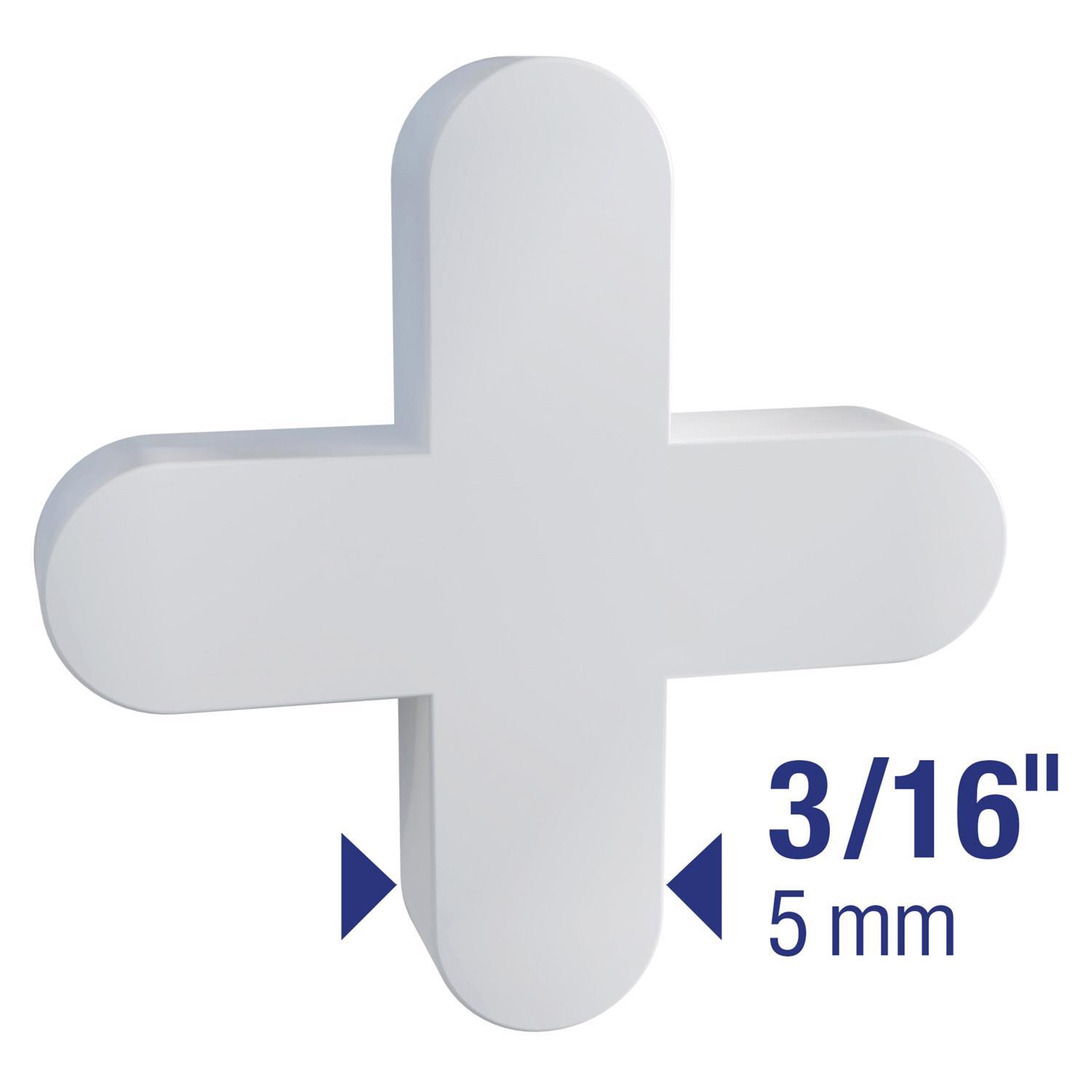 QEP 3/16 in. H X 0.11 in. W Plastic Tile Spacer 300 pc