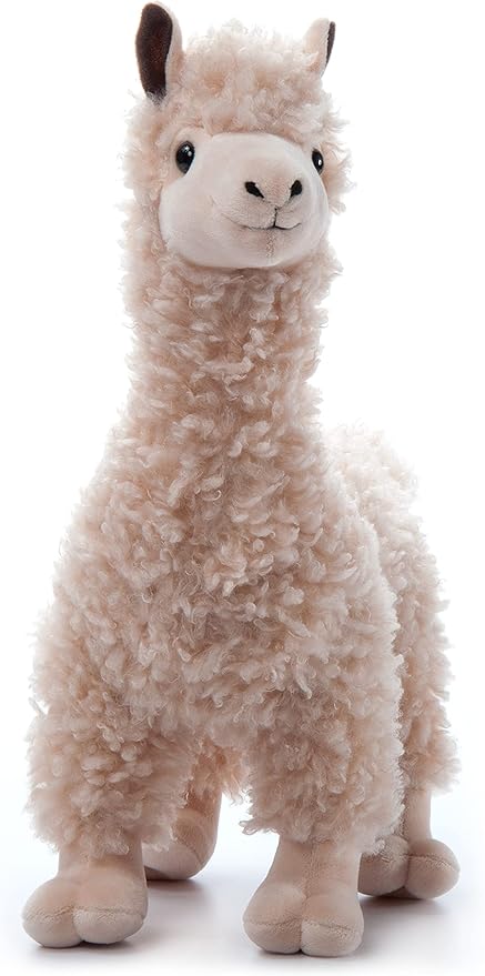 The Petting Zoo Alpaca Stuffed Animal Plushie, Gifts for Kids, Wild Onez Zoo Animals, Alpaca Plush Toy 14 in.