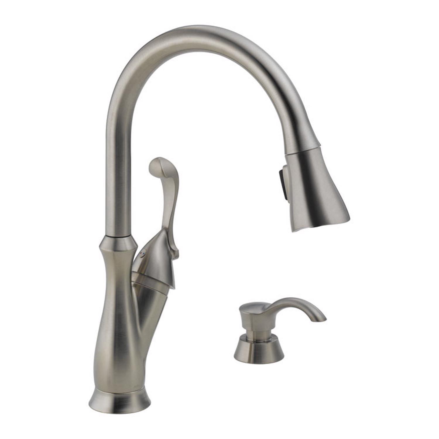 Delta Arabella One Handle Stainless Steel Pull-Down Kitchen Faucet