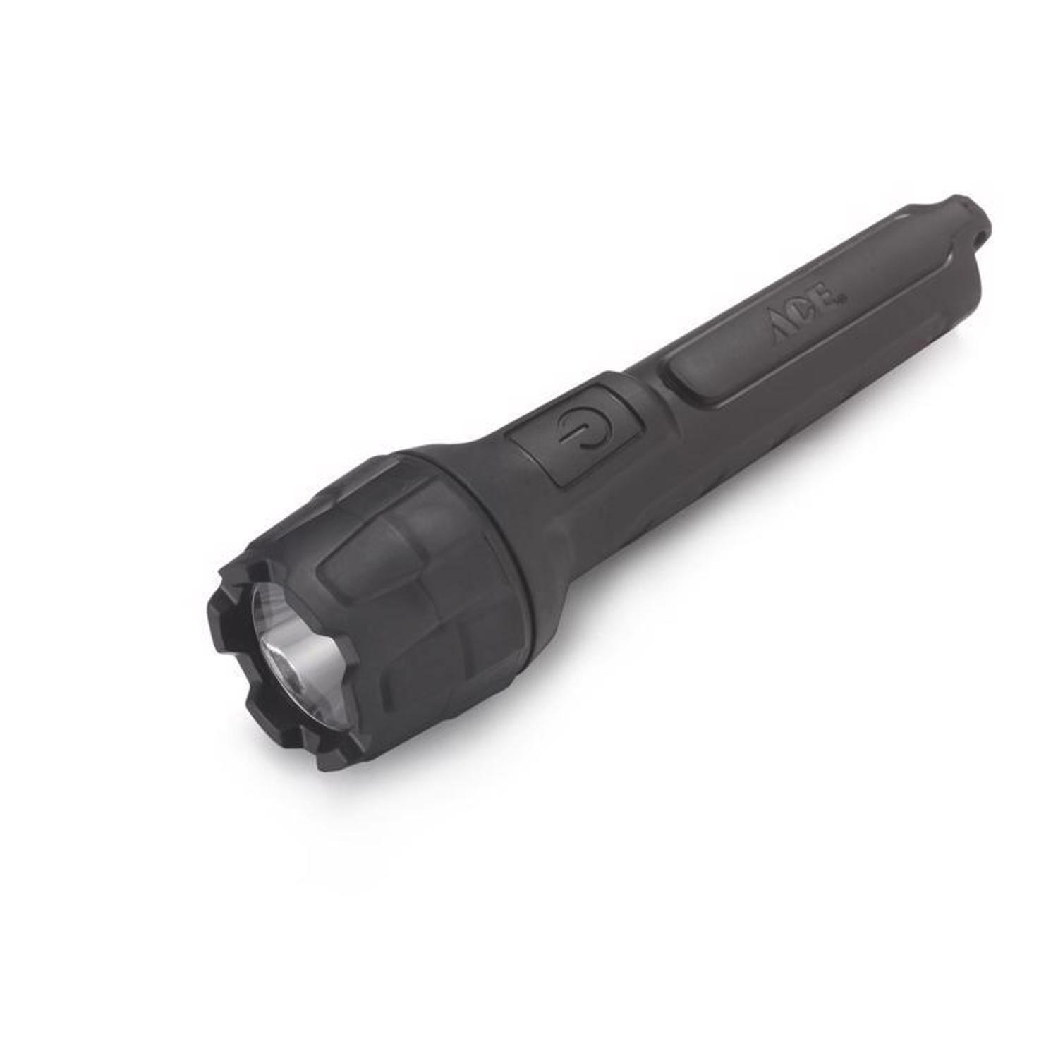 Ace 100 lm Black LED Flashlight AAA Battery