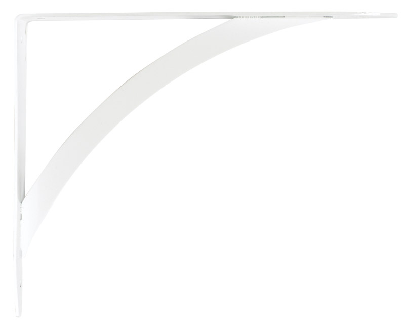 Knape & Vogt John Sterling Steel White Shelf Bracket 10 in. L